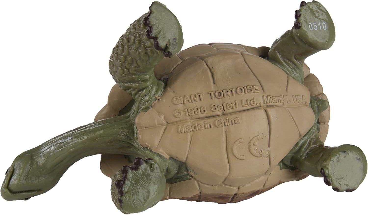 Safari Ltd. Giant Tortoise Figurine - Lifelike 3" Figure - Educational Toy for Boys, Girls, and Kids Ages 3+