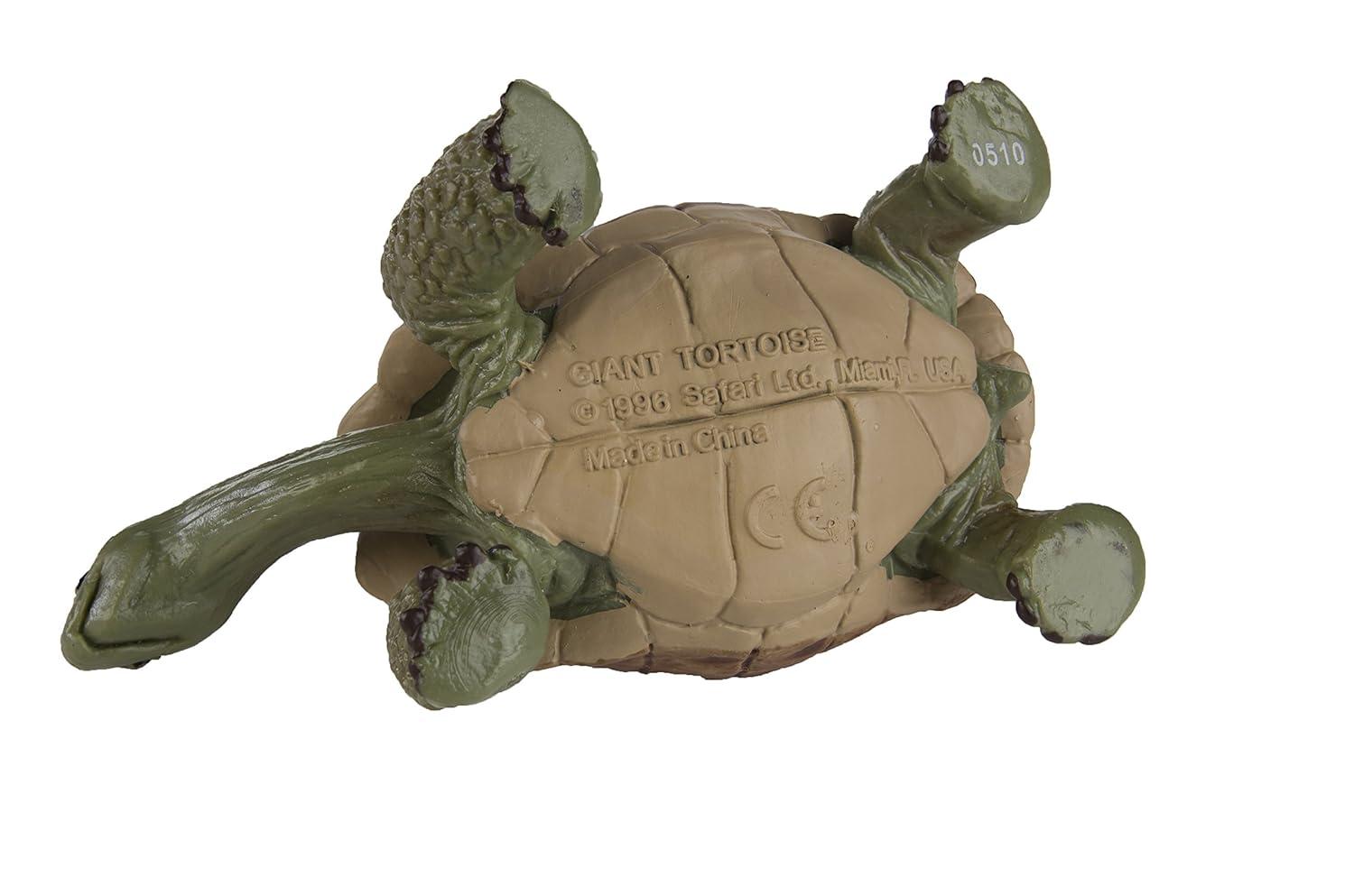 Safari Ltd. Giant Tortoise Figurine - Lifelike 3" Figure - Educational Toy for Boys, Girls, and Kids Ages 3+