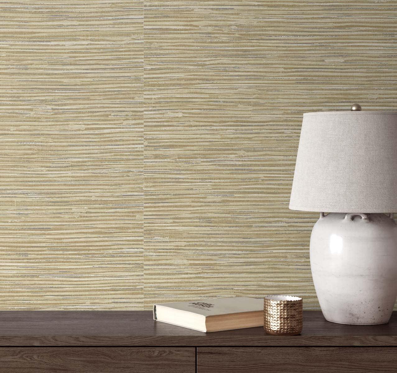 NextWall Cyprus Faux Grasscloth Peel and Stick Wallpaper