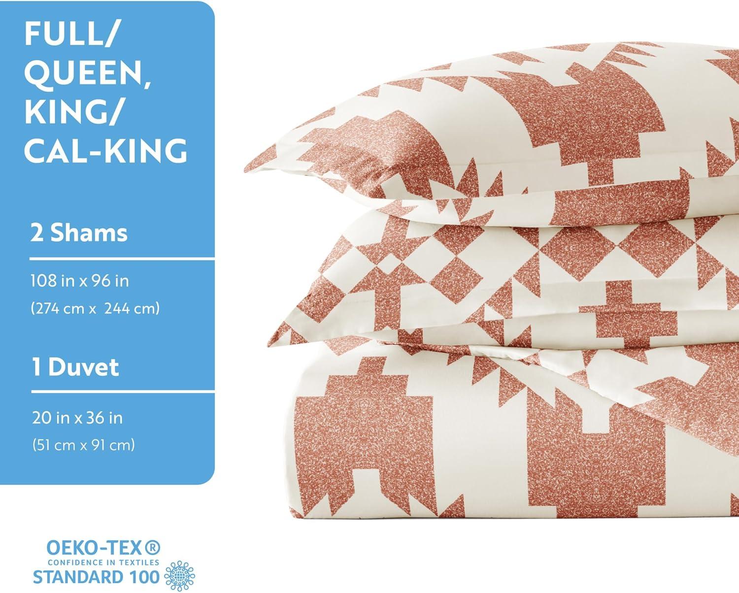 Becky Cameron 3 Piece Rugged Stripe Pattern Duvet Cover Set
