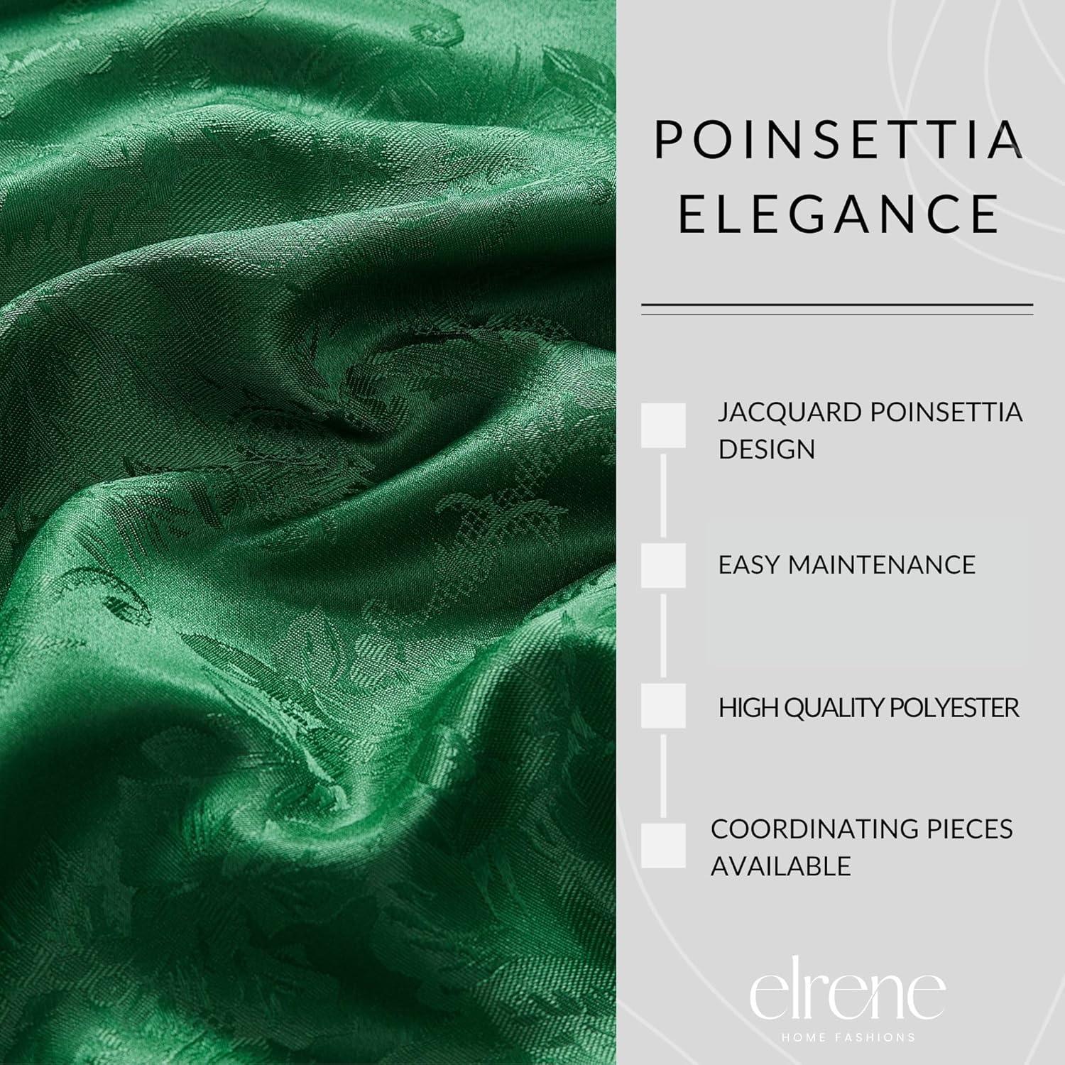 Astoria Grand Tilghman Poinsettia Floral Woven Tablecloth