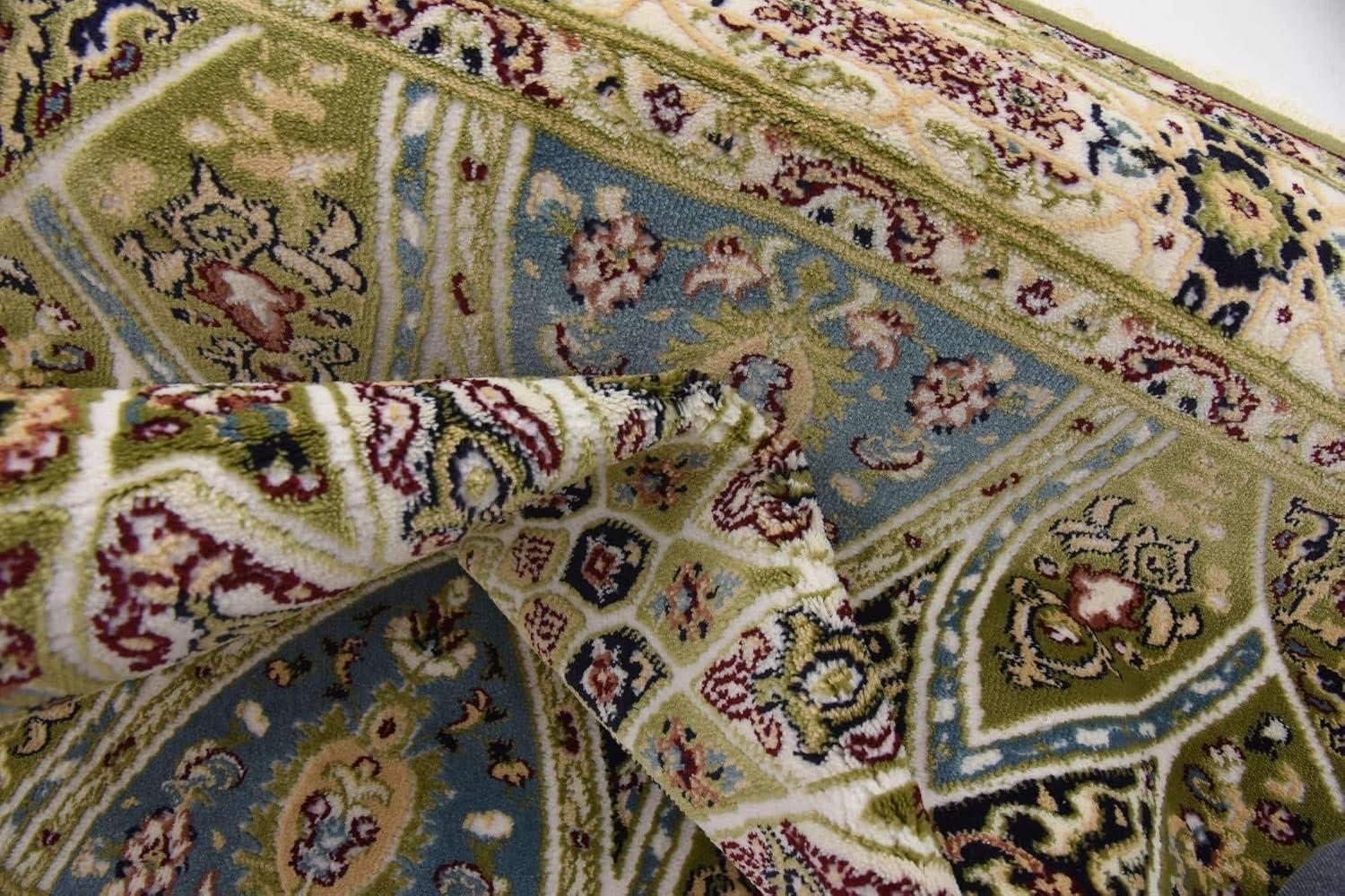 Unique Loom Narenj Collection Area Rug - Adams (3' 1" x 5' 1" Rectangle Green/Beige)