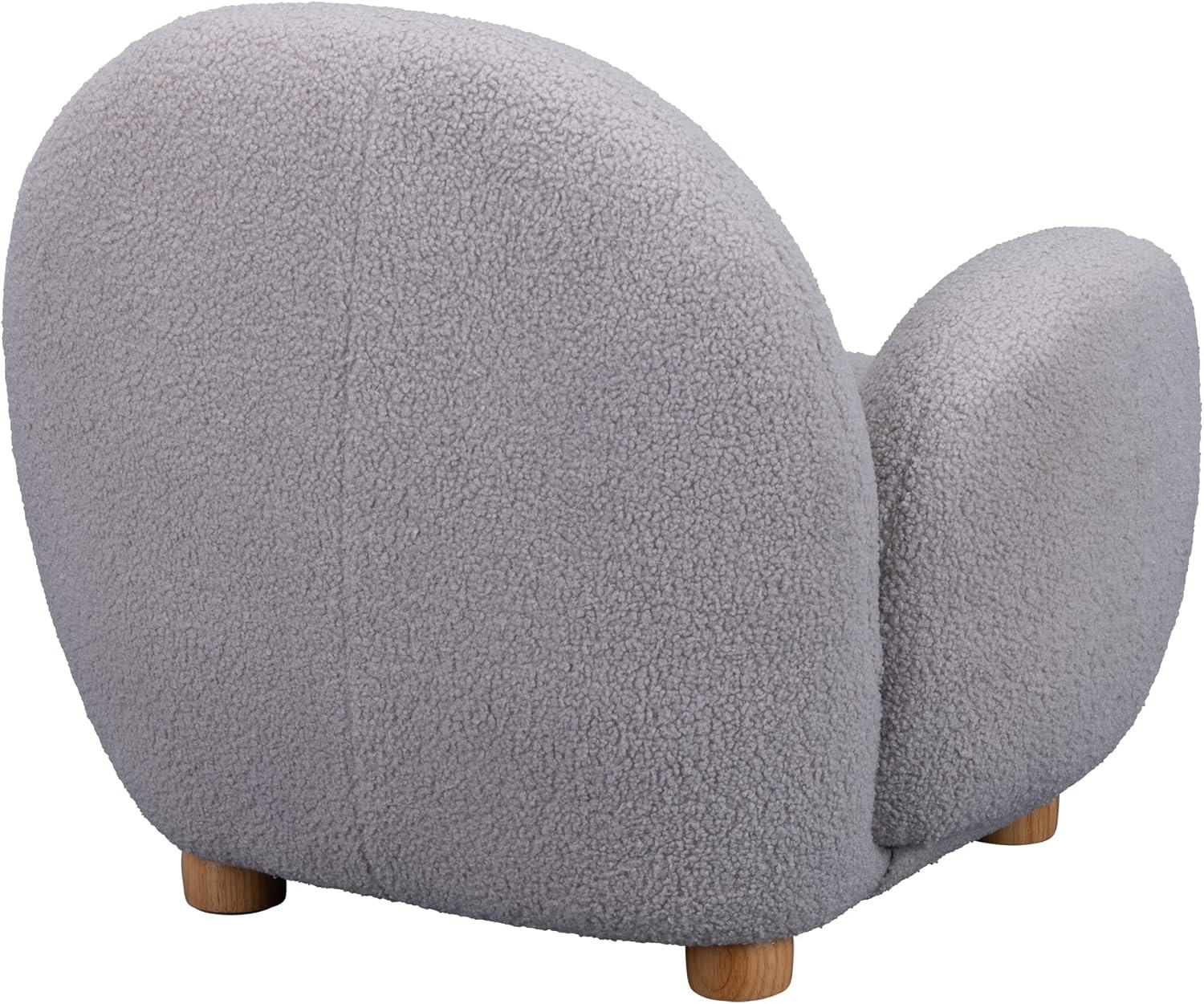 Sprogs Kids Comfy Plush Reading Chair With Arms - Sturdy Cushioned Accent Chair For Toddlers, Childrens Bedroom, Lounge, Preschool, Daycare - Teddy Bear Fabric