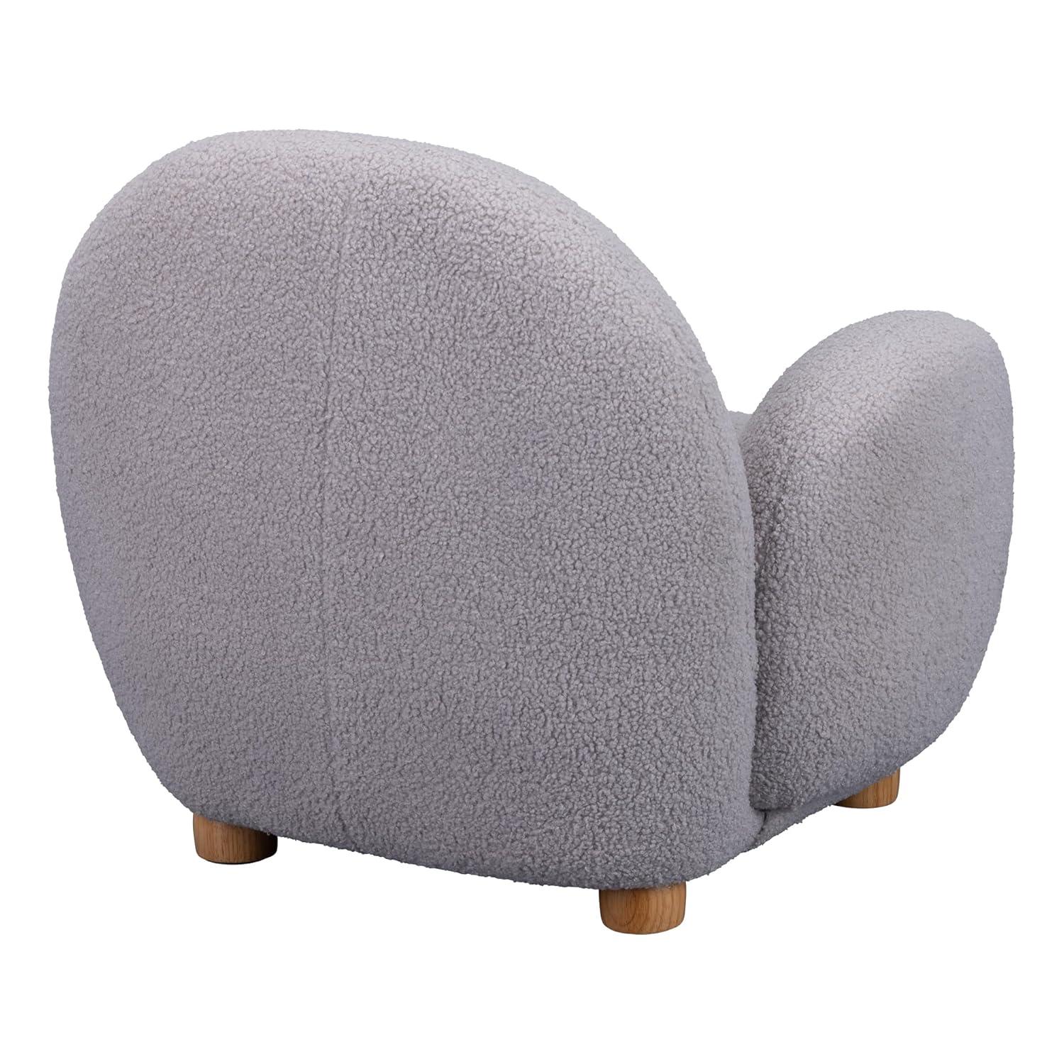 Sprogs Kids Comfy Plush Reading Chair With Arms - Sturdy Cushioned Accent Chair For Toddlers, Childrens Bedroom, Lounge, Preschool, Daycare - Teddy Bear Fabric