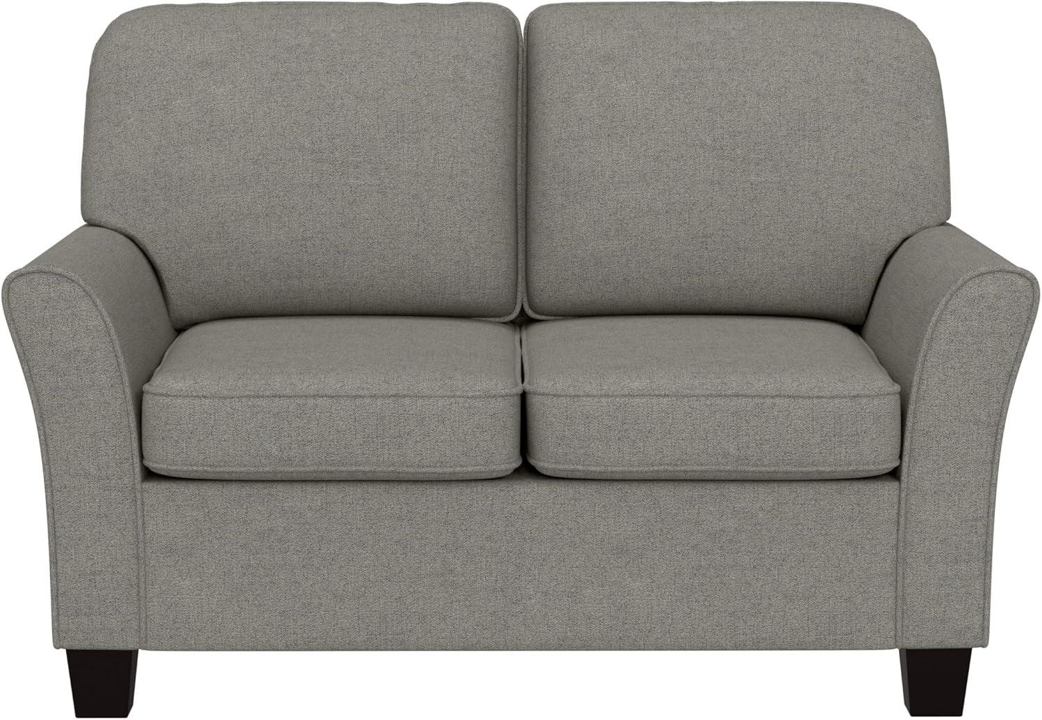 Hillsdale Furniture Lorena Upholstered Loveseat, Gray