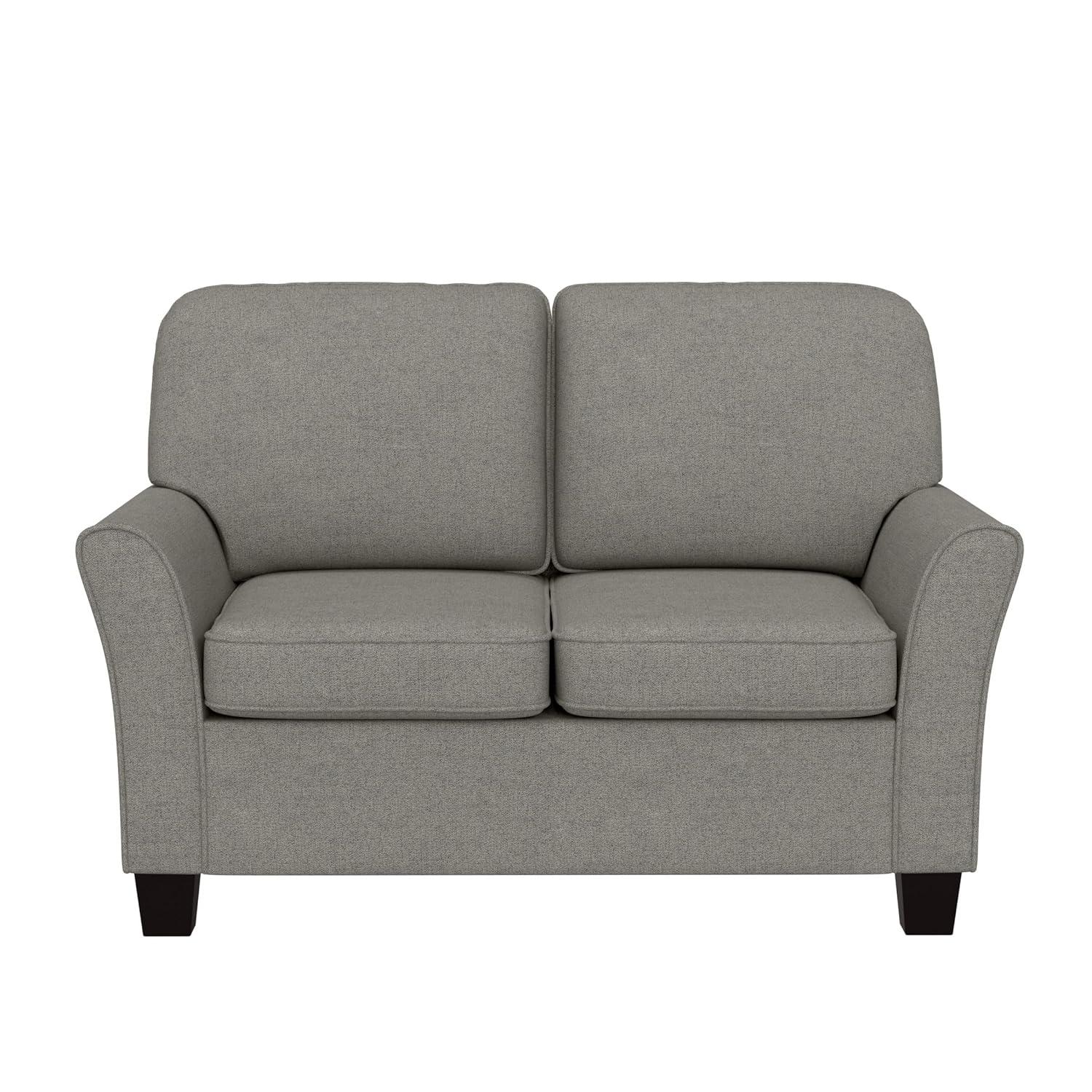 Hillsdale Furniture Lorena Upholstered Loveseat, Gray