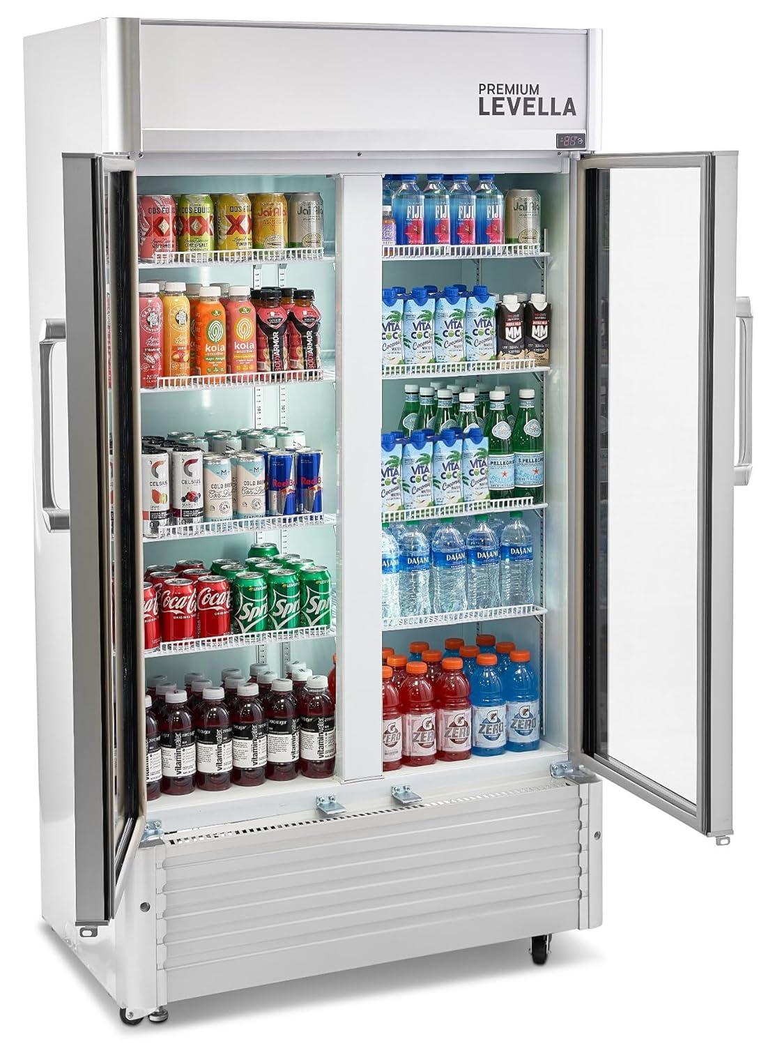 Premium Levella Premium Levella 16 Cubic Feet Merchandising Refrigerator - 35.43''