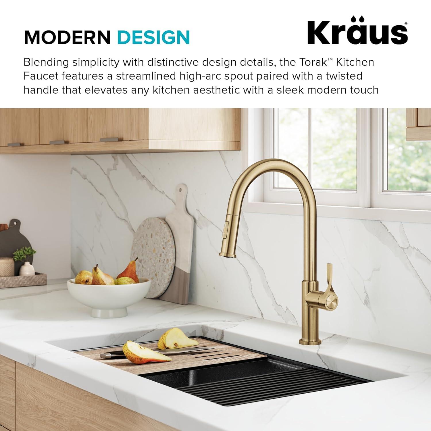 Kraus Torak 2-Function Single Handle Pull Down Kitchen Faucet