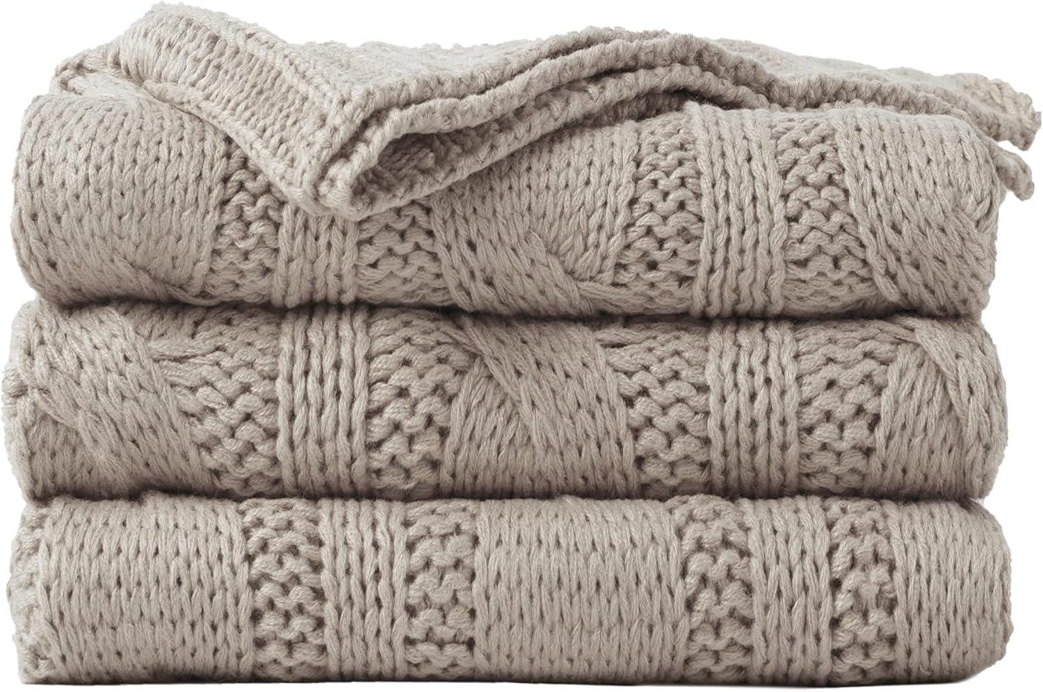 Soft Knitted Knitted Throw Blanket