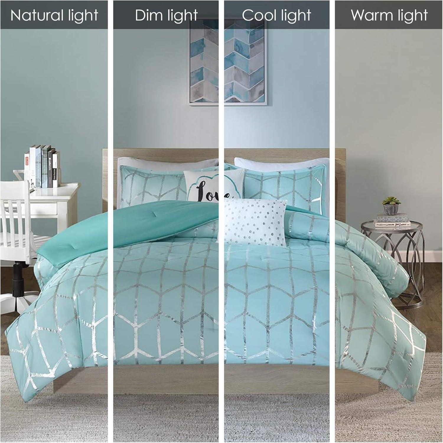 Raina Metallic Printed Comforter Set