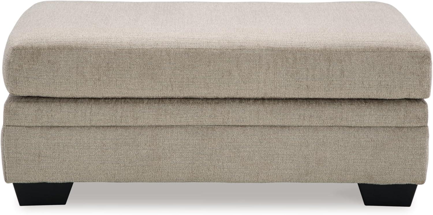 Signature Design by Ashley Stonemeade Upholstered Ottoman, Taupe Brown