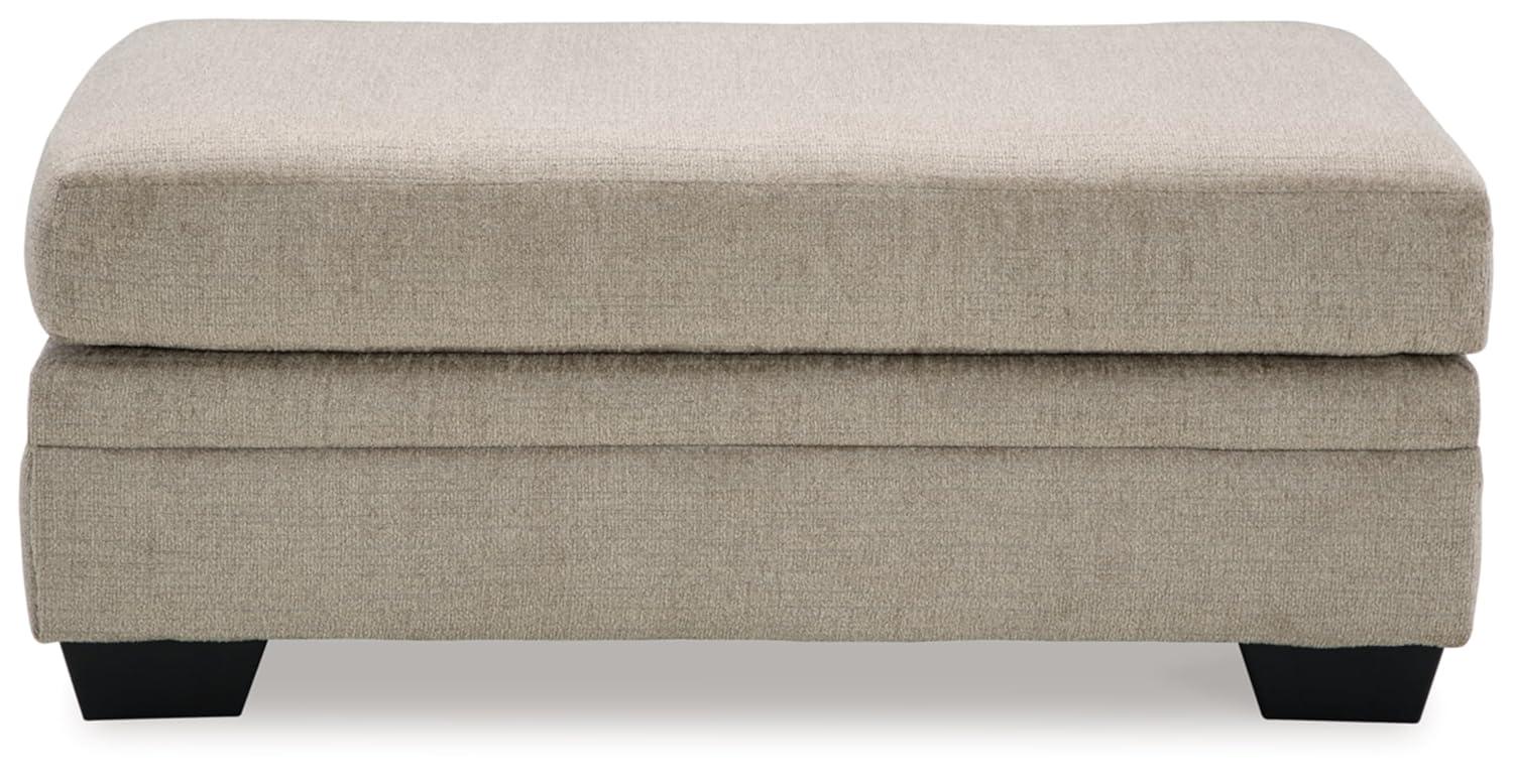 Signature Design by Ashley Stonemeade Upholstered Ottoman, Taupe Brown