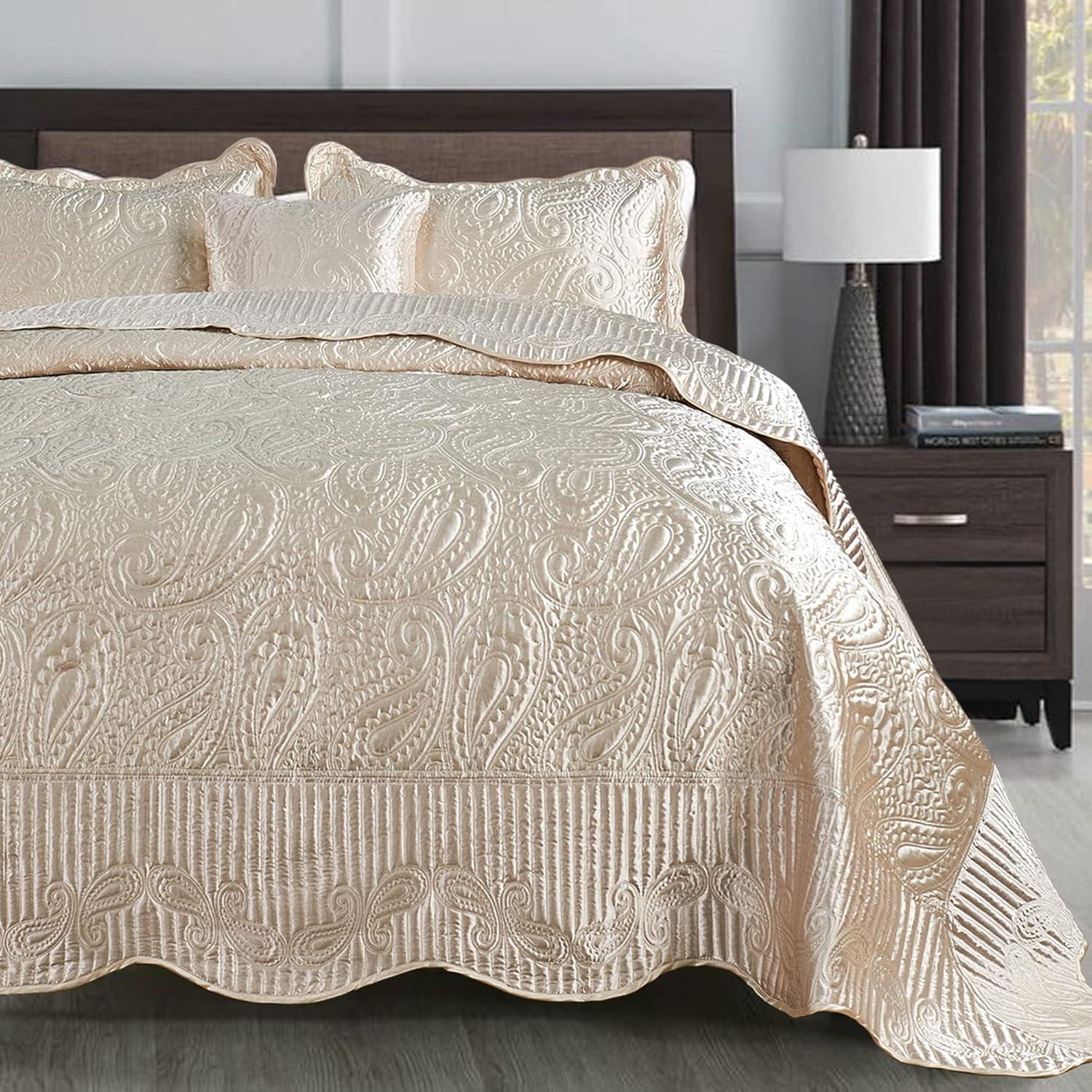 Serenta 4 Piece Quilted Satin Set