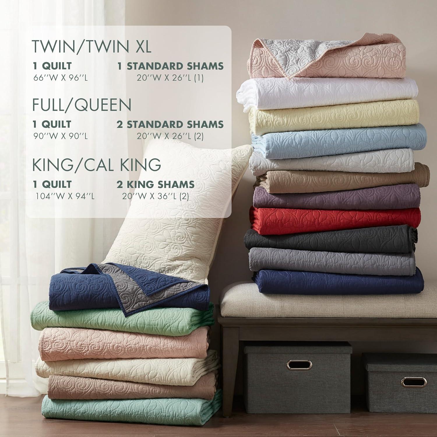 Madison Park Quebec Reversible Quilt Set