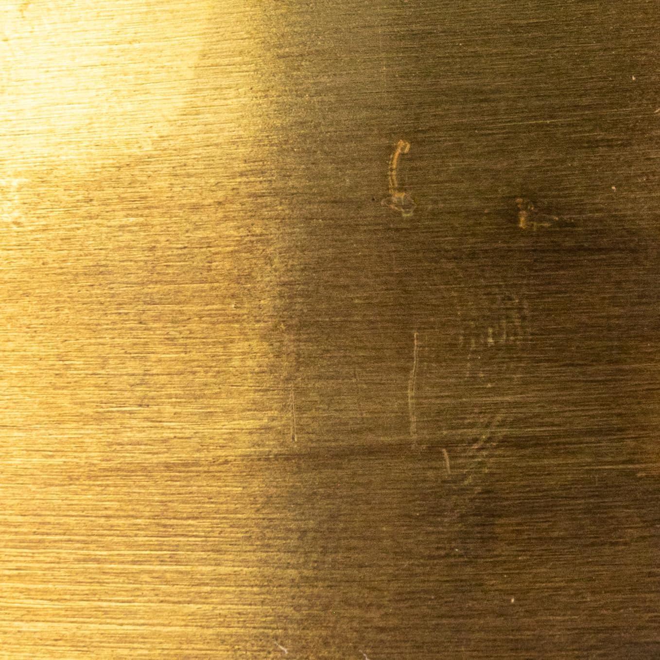 Antique Brass and Clear Glass Cloche with Metal Tray