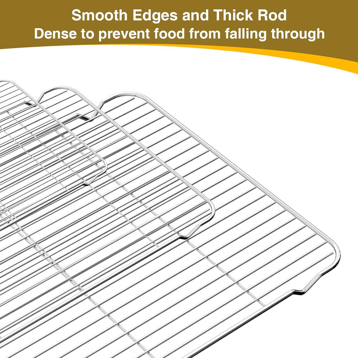 Stainless Steel Non-Stick Baking Sheet and Rack Set