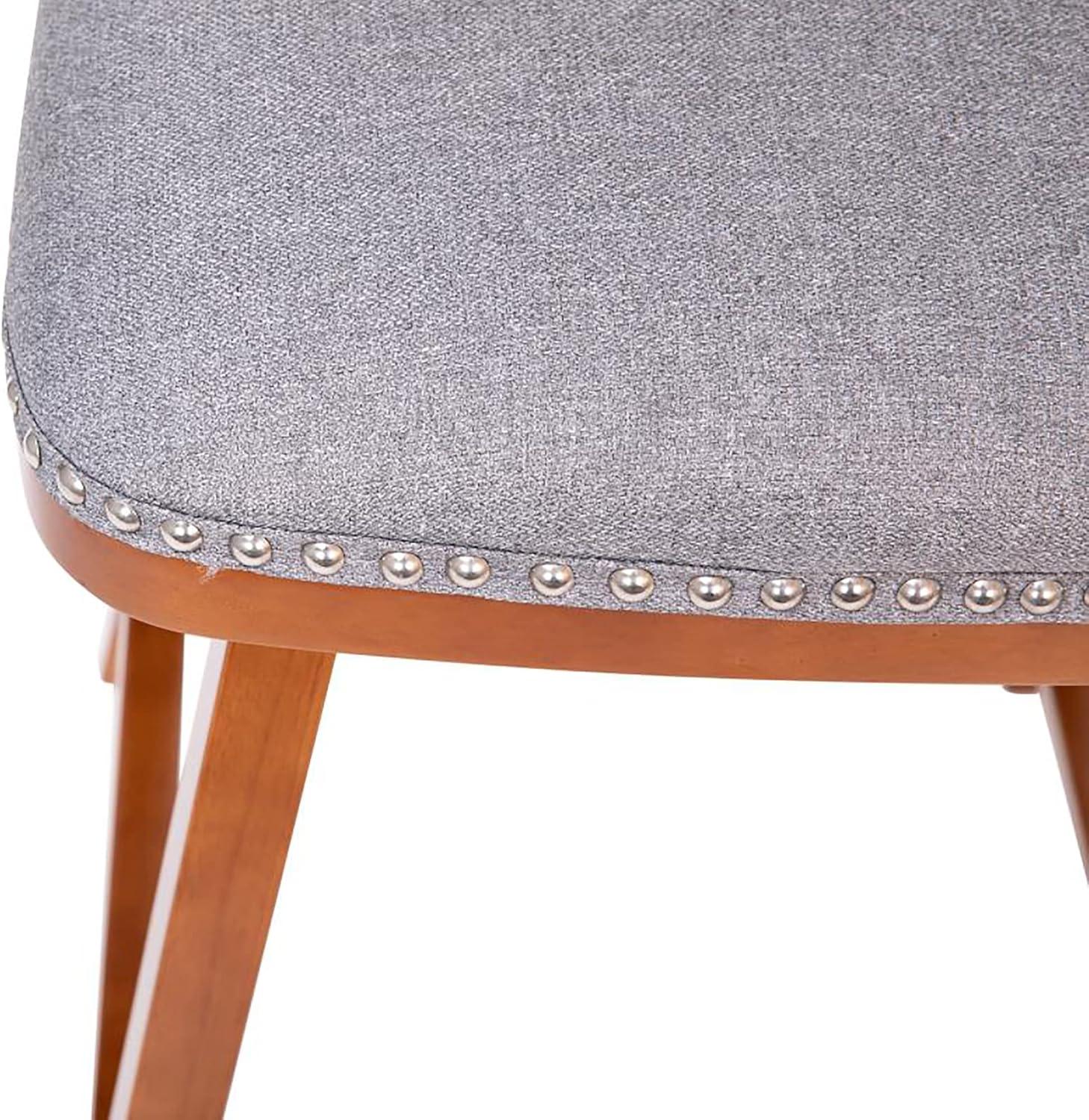 Flash Furniture Julia Set of 2 Transitional Upholstered Counter Stools with Nailhead Trim and Solid Wood Frames