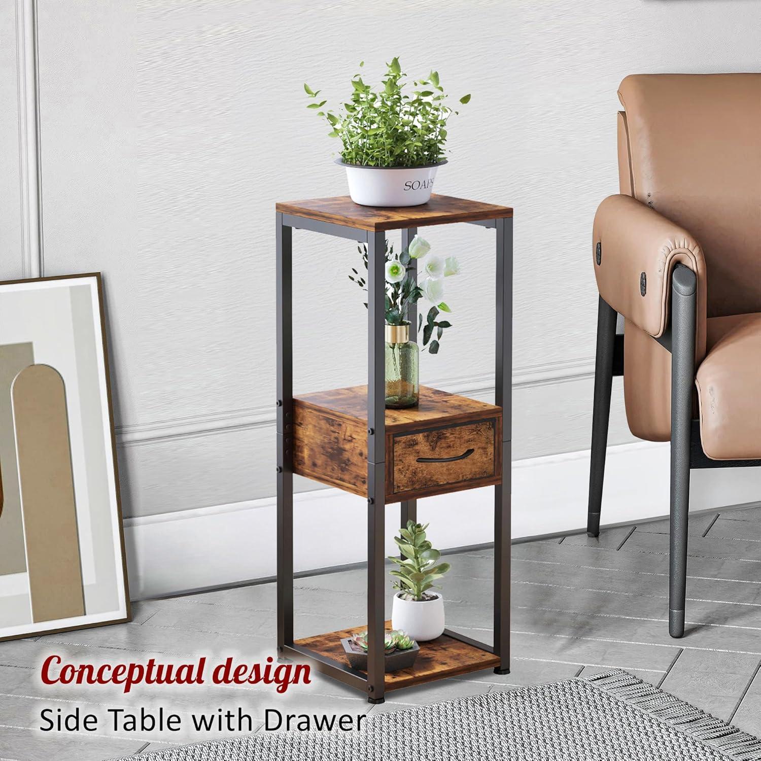 Square 2 Tier Plant Stand Indoor