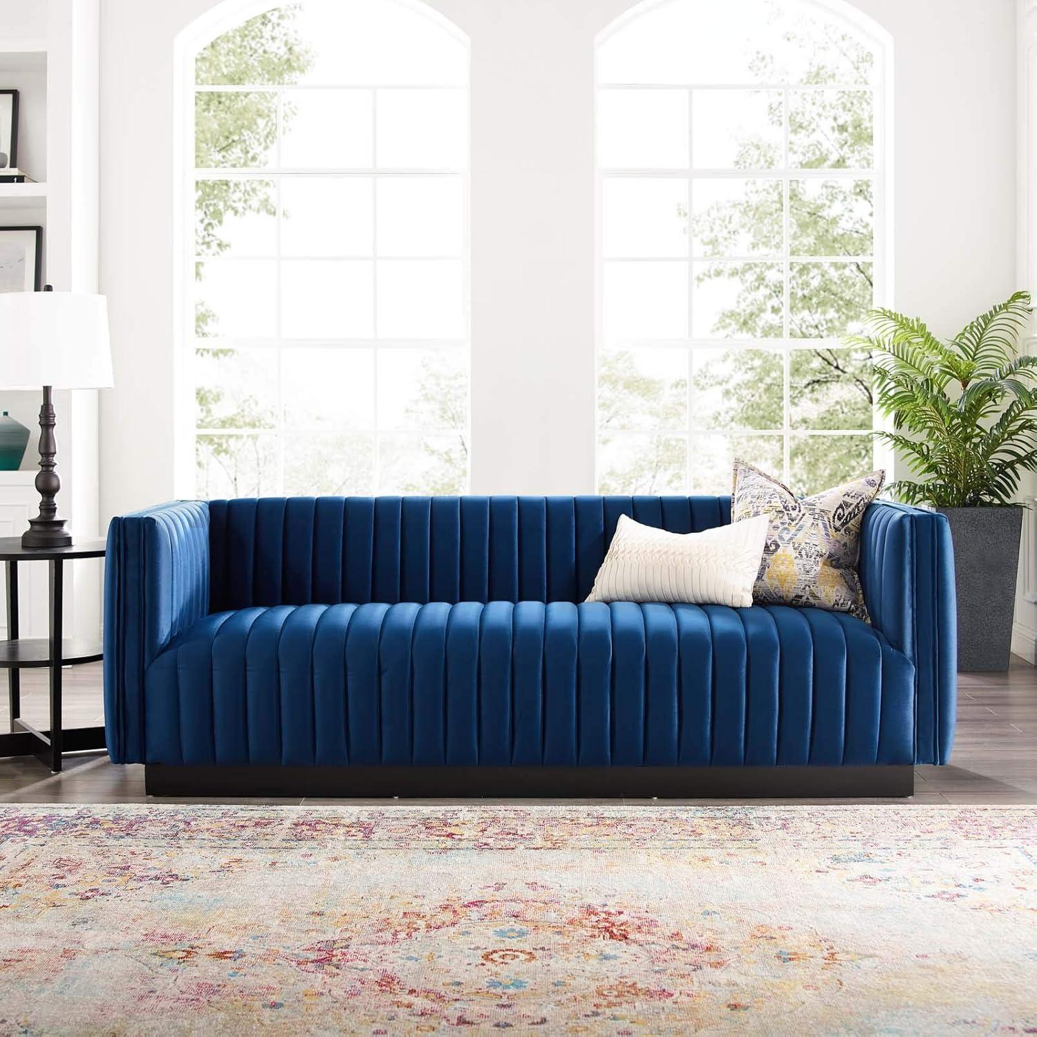 Modway Conjure Channel Tufted Velvet Sofa