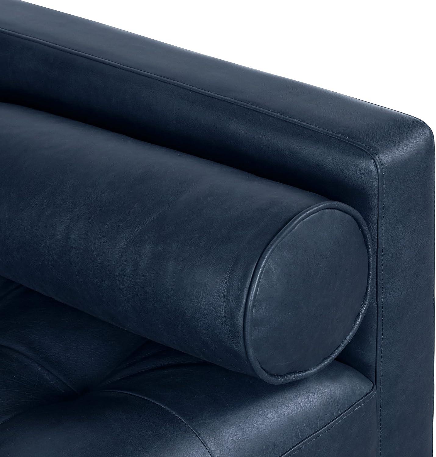 Athan Full-Grain Italian Genuine Leather Bench