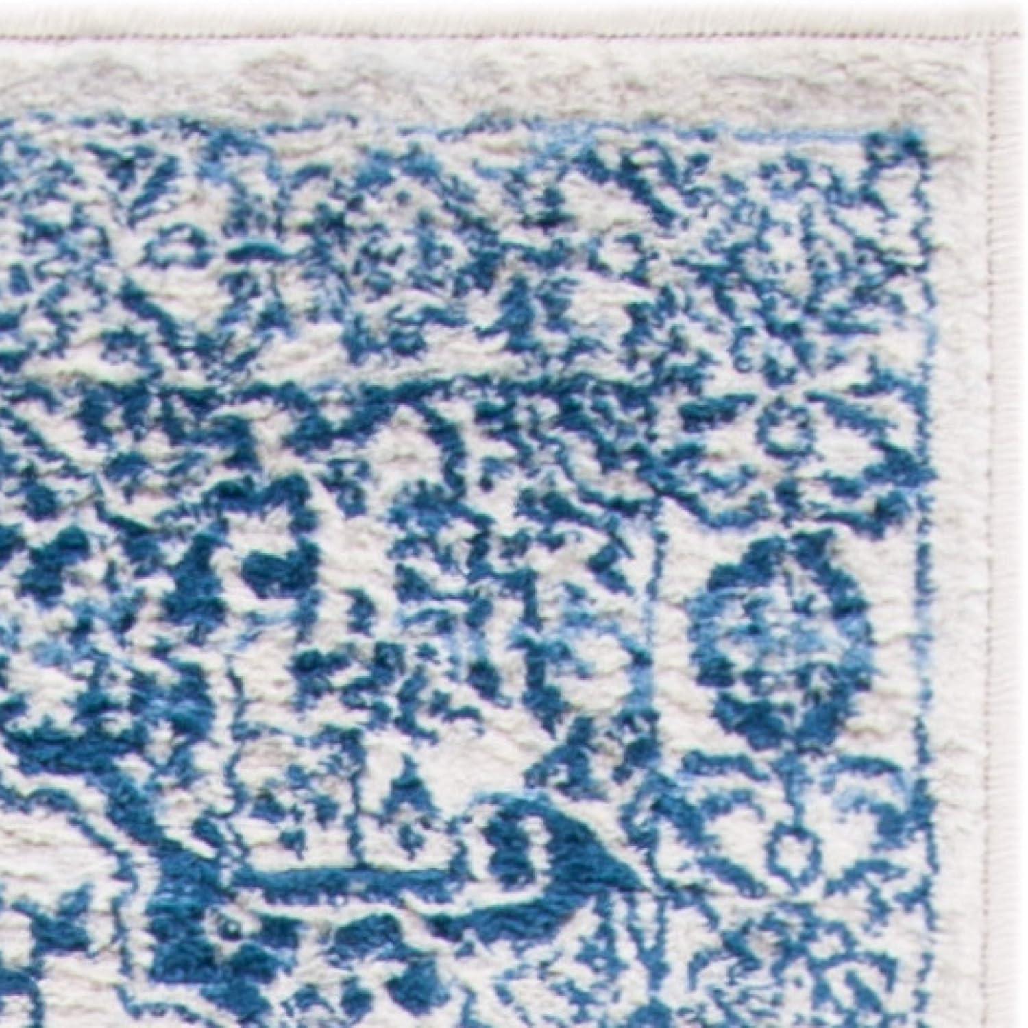 SAFAVIEH Brentwood Adams Oriental Area Rug, Navy/Light Grey, 10' x 13'
