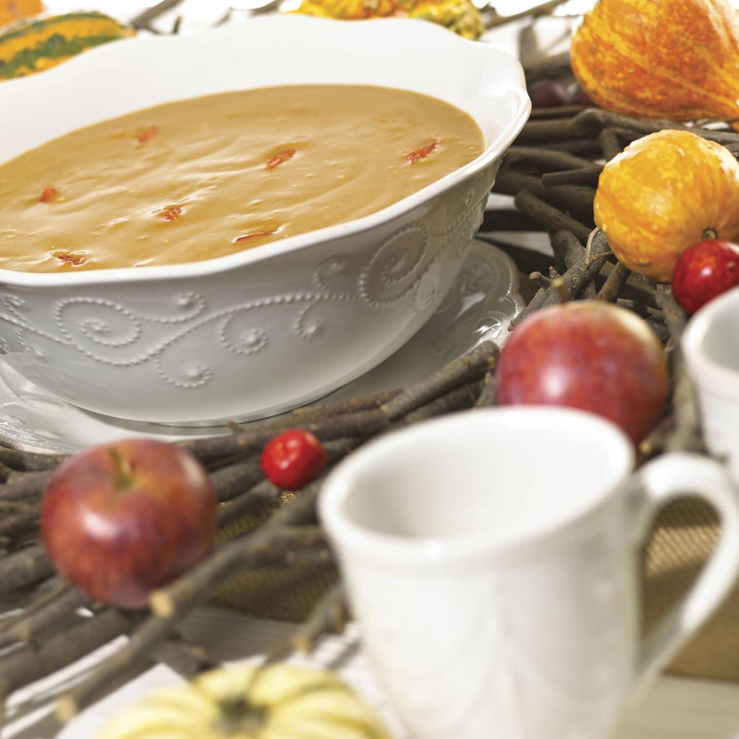 French Perle White 64" Oz. Serving Bowl