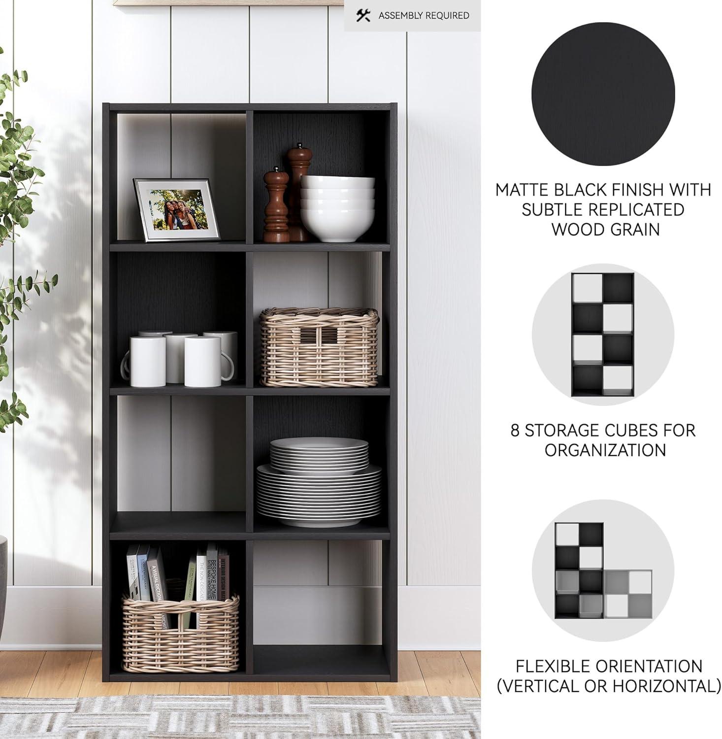 47.05" Socalle 8 Cube Organizer Natural: Modern Storage, Laminated MDF - Signature Design by Ashley