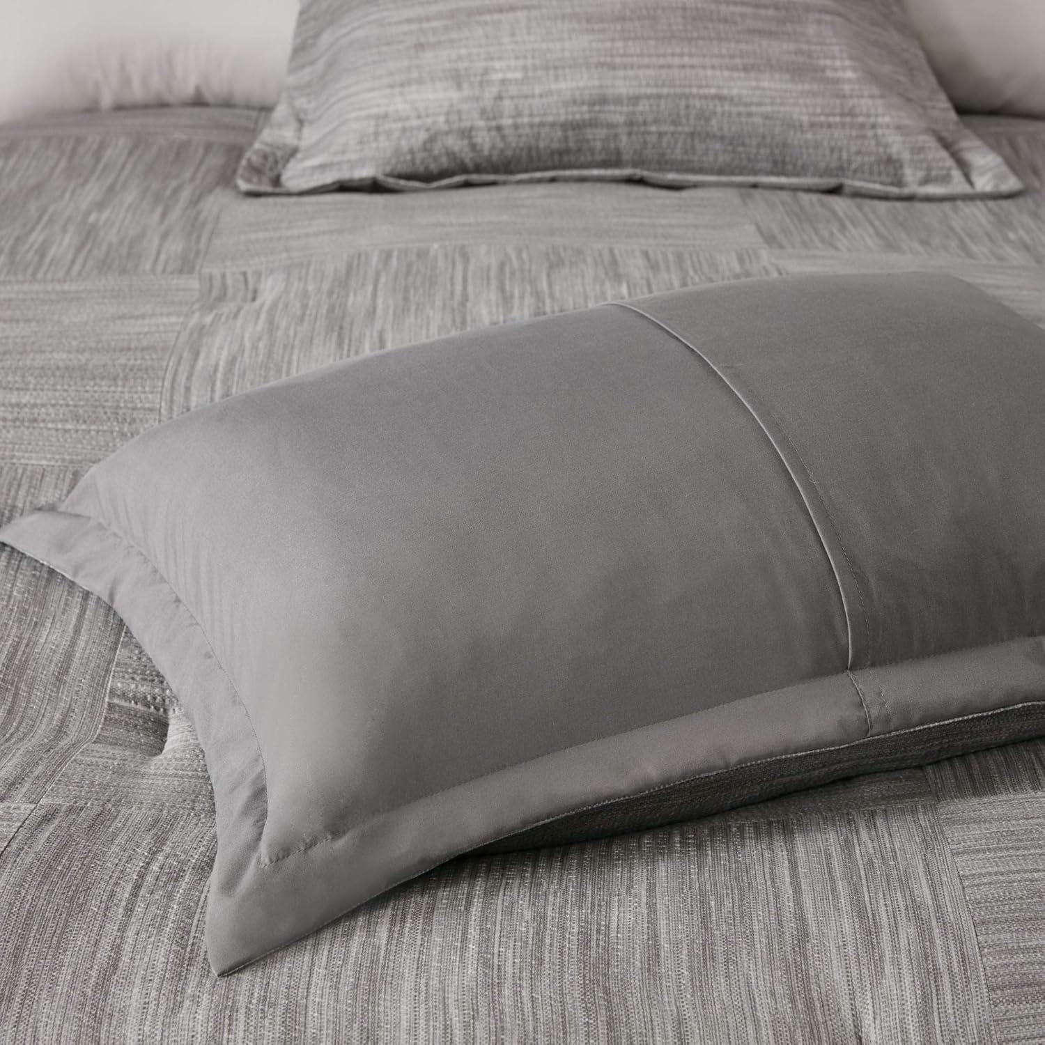 Madison Park Walter 7 Piece Printed Weave Seersucker Comforter Set