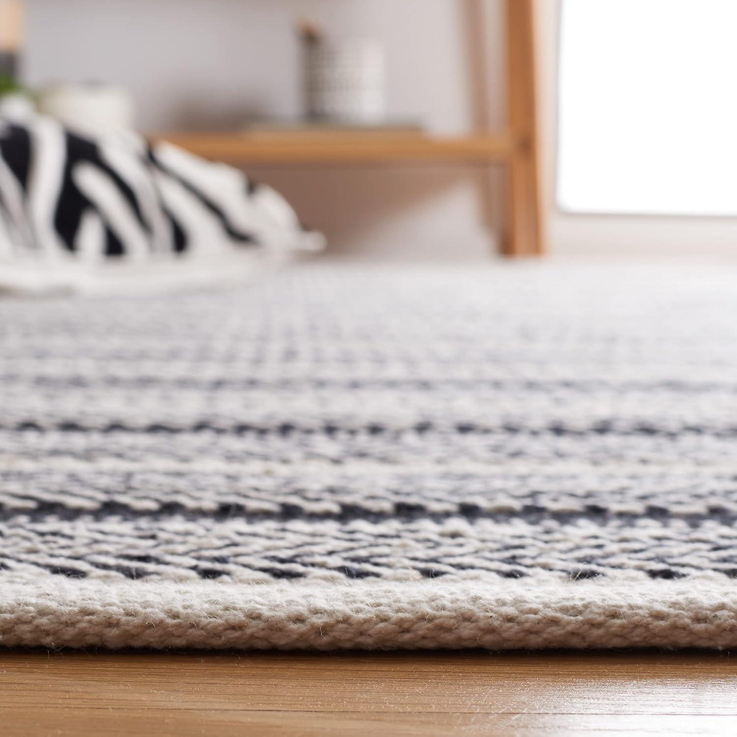 Union Rustic Annia Flat Weave Cotton Striped Rug