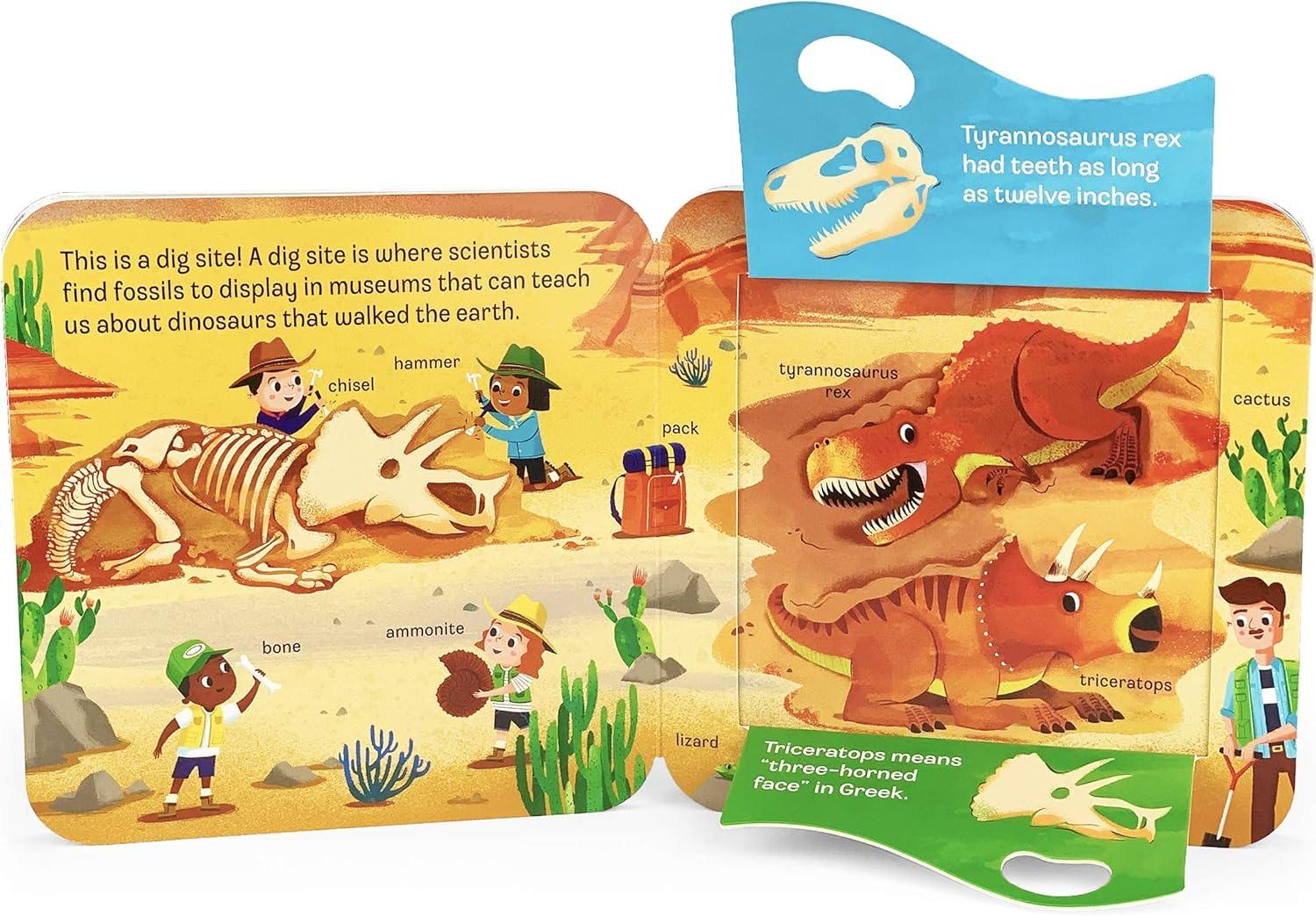 Dino - (Peek-A-Flap Children's Interactive Lift-A-Flap Board Book) by Jaye Garnett (Board Book)