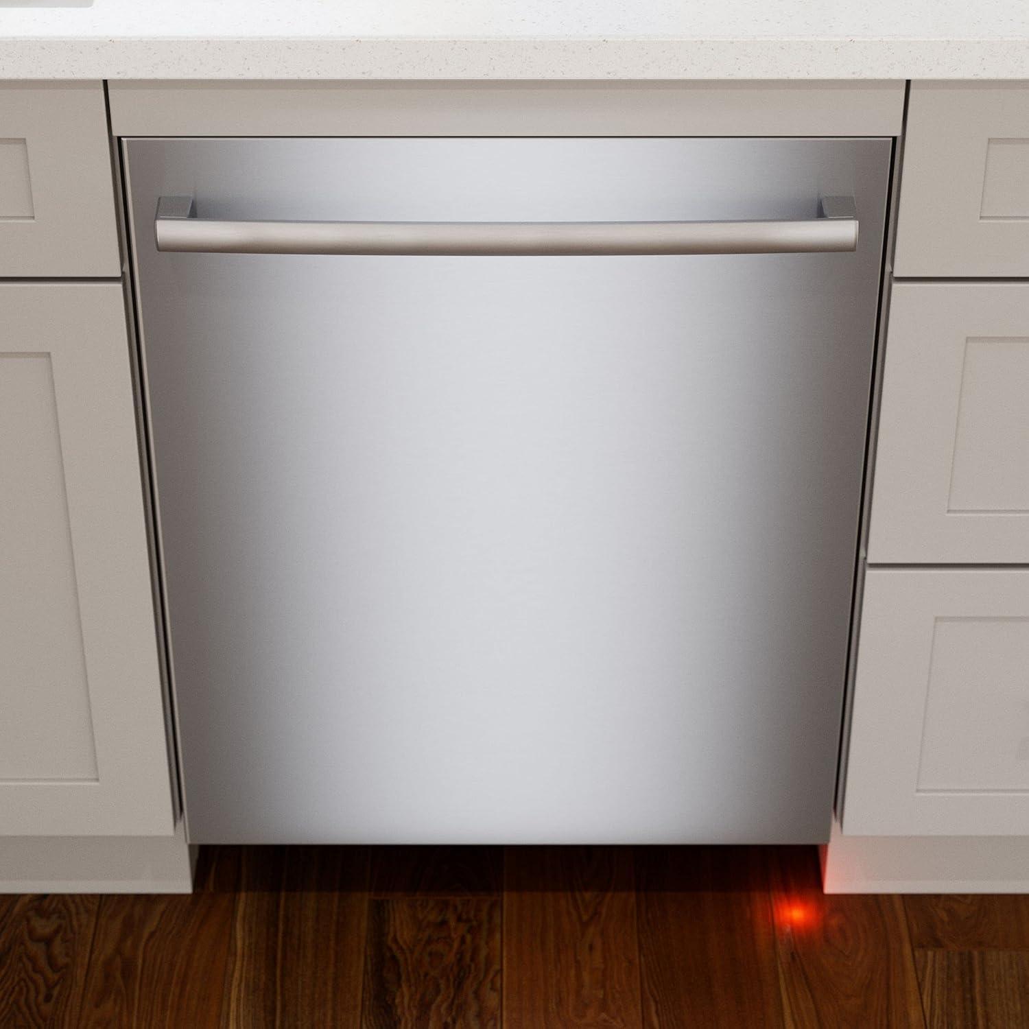 24-Inch Stainless Steel Built-In Dishwasher with Top Control