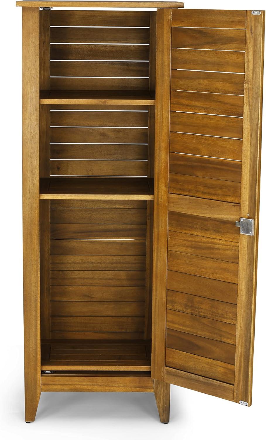 Homestyles Maho Brown Wood Storage Cabinet