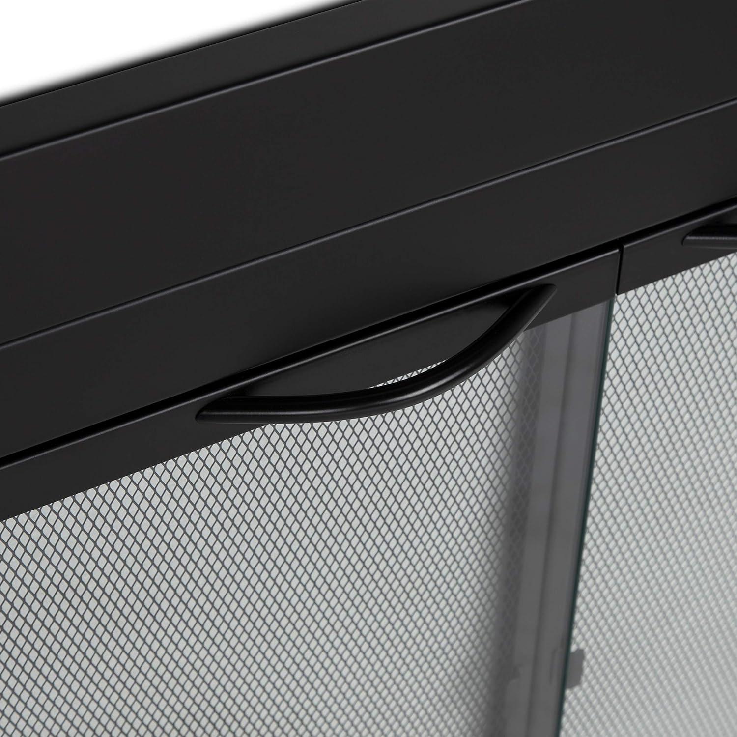 Pleasant Hearth Alpine Puertas de Vidrio para Chimenea Negra - Pequeñas