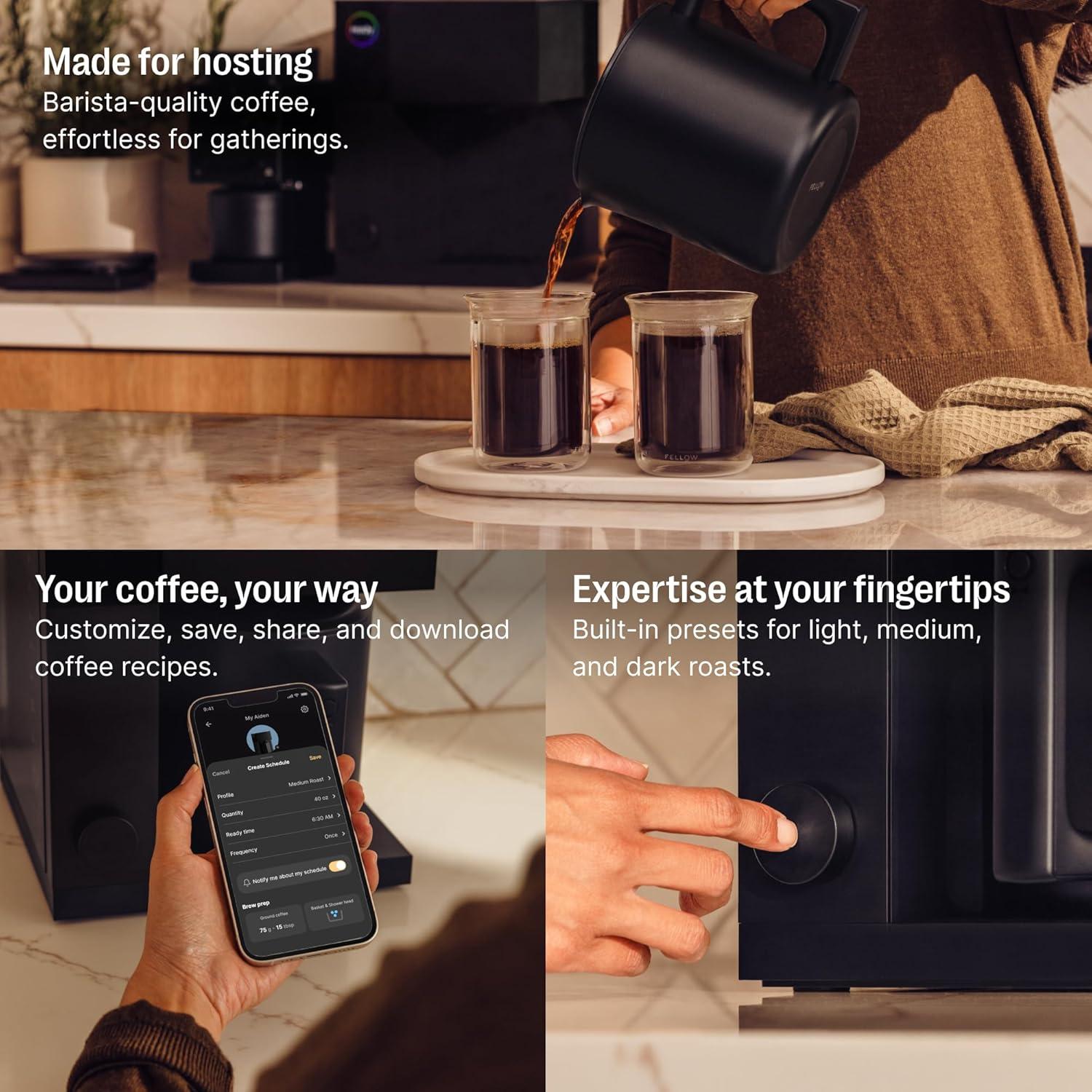 Fellow Aiden Matte Black Precision Coffee Maker