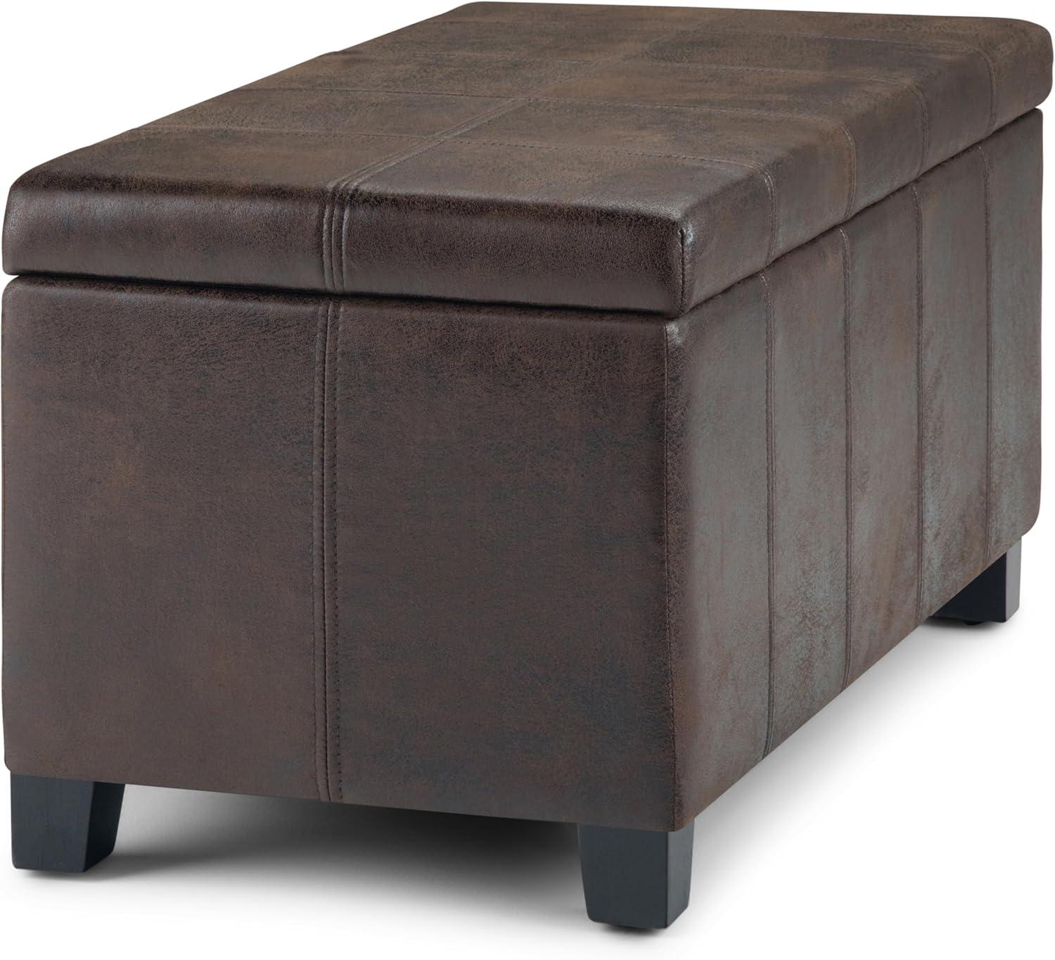 Simpli Home Dover Storage Ottoman Bench