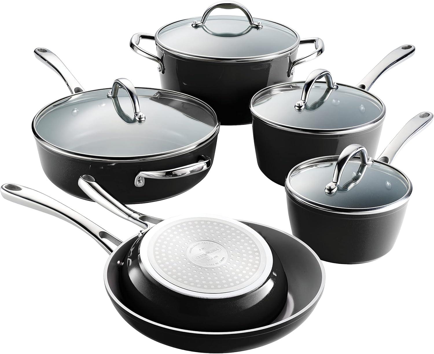 Tramontina 10pc Cold-Forged Induction Ceramic Cookware Set