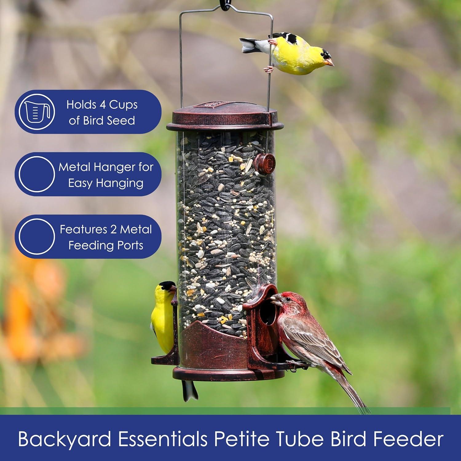 Clear Acrylic Surface Mount Bird Seed Tray with Drainage Holes