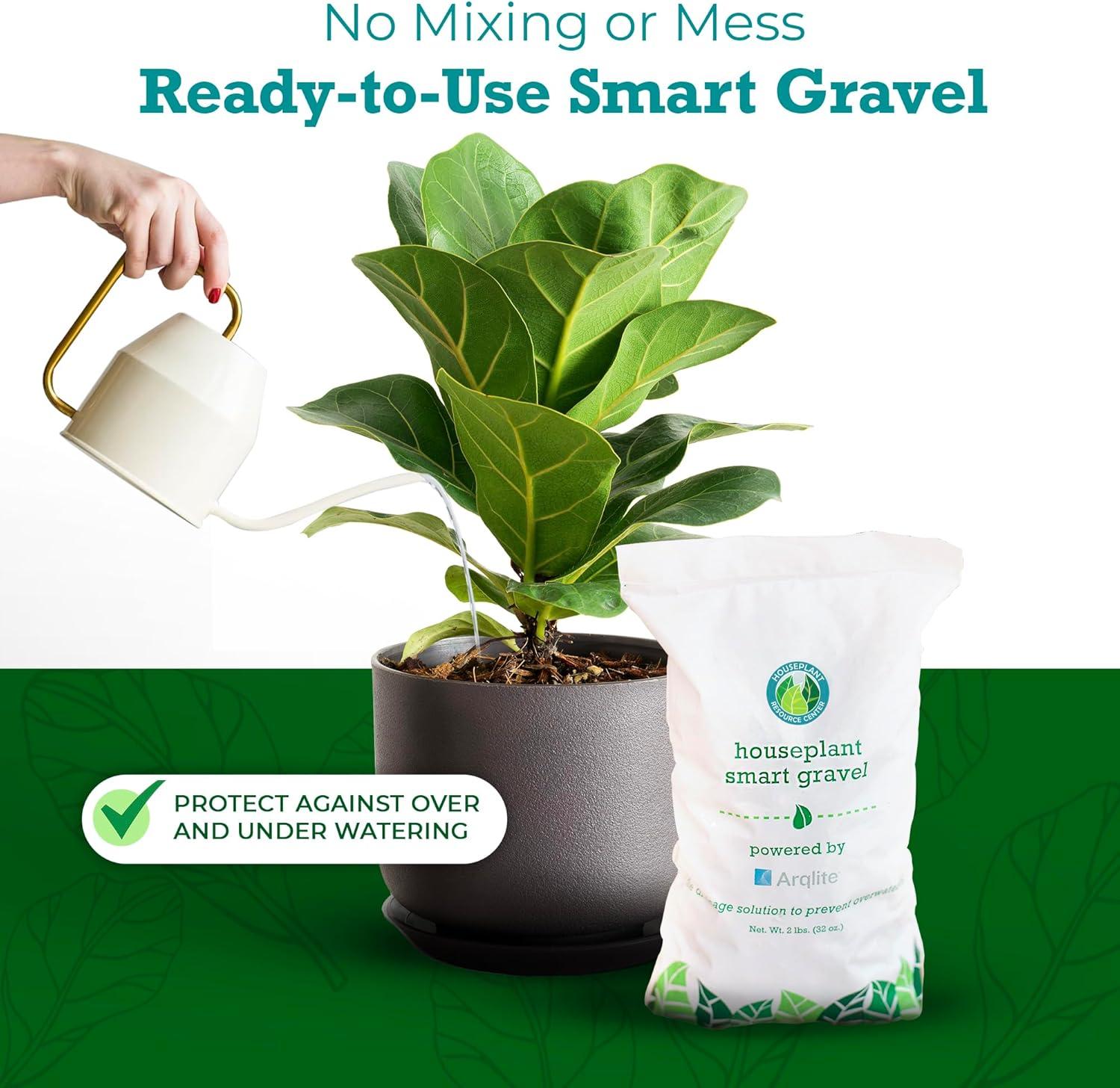 Houseplant Smart Gravel – Eco-Friendly Drainage Rocks for Potted Plants | Enhances Soil Aeration & Prevents Root Rot | Overwatering Solution | Sustainably Made from Recycled Ocean Plastics (32 oz)