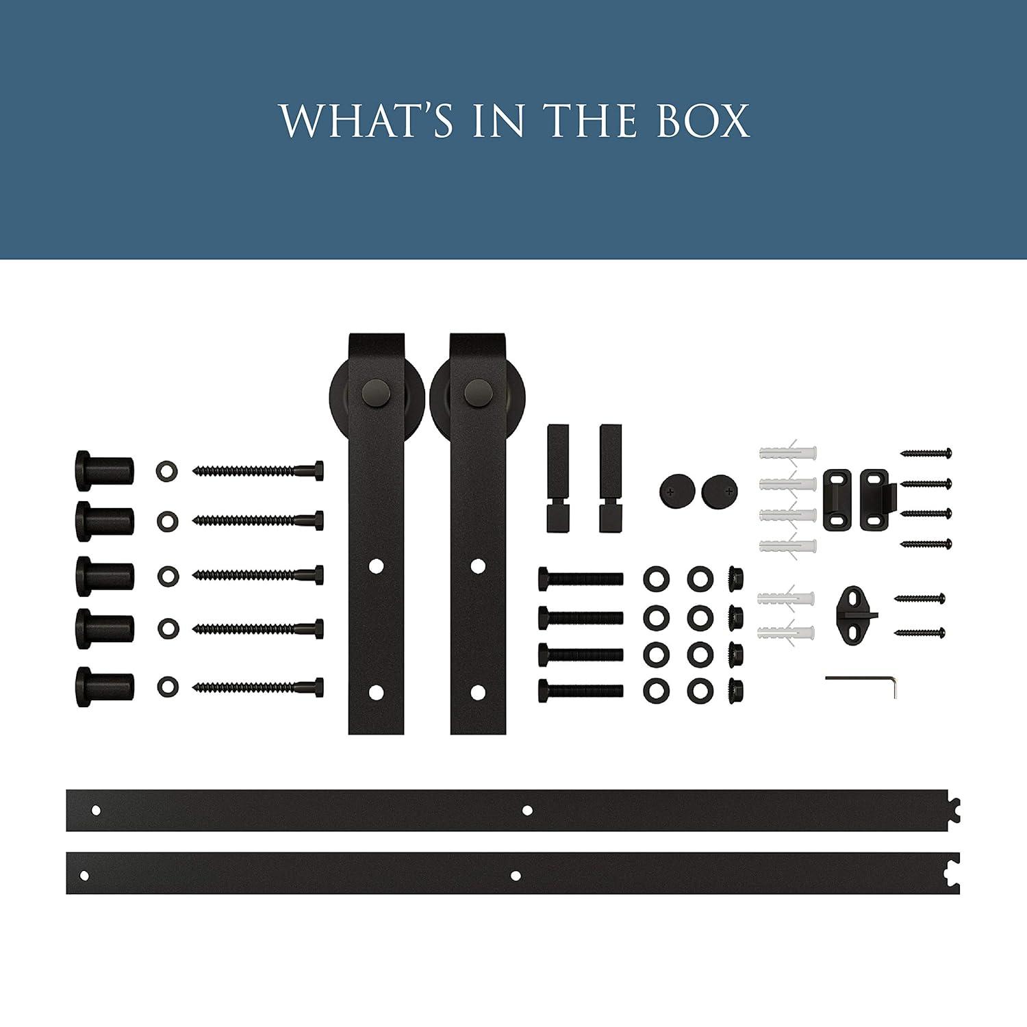 National Hardware Standard Single Barn Door Hardware Kit