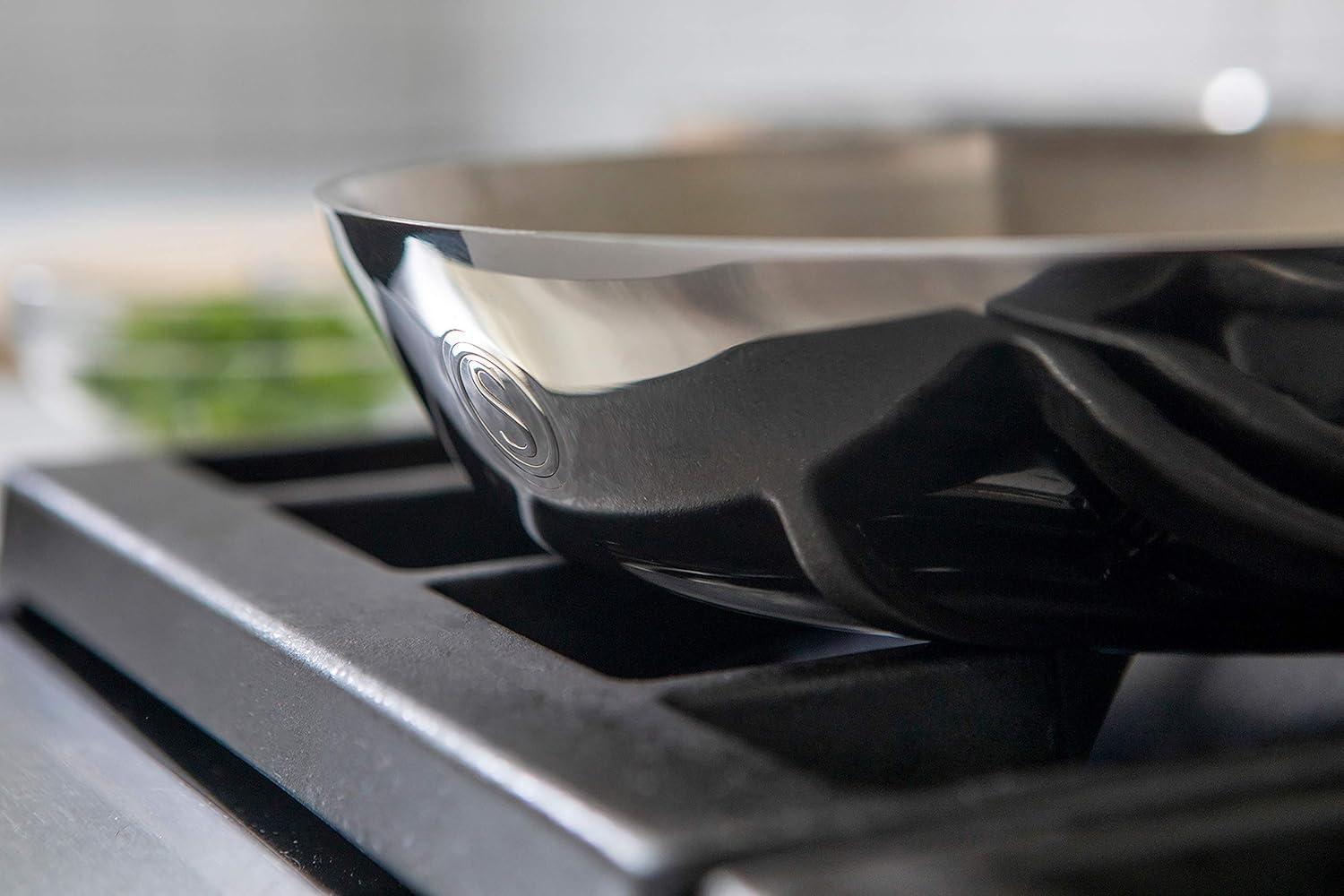 Saveur Selects 5 Quarts Stainless Steel Saute Pan with Lid