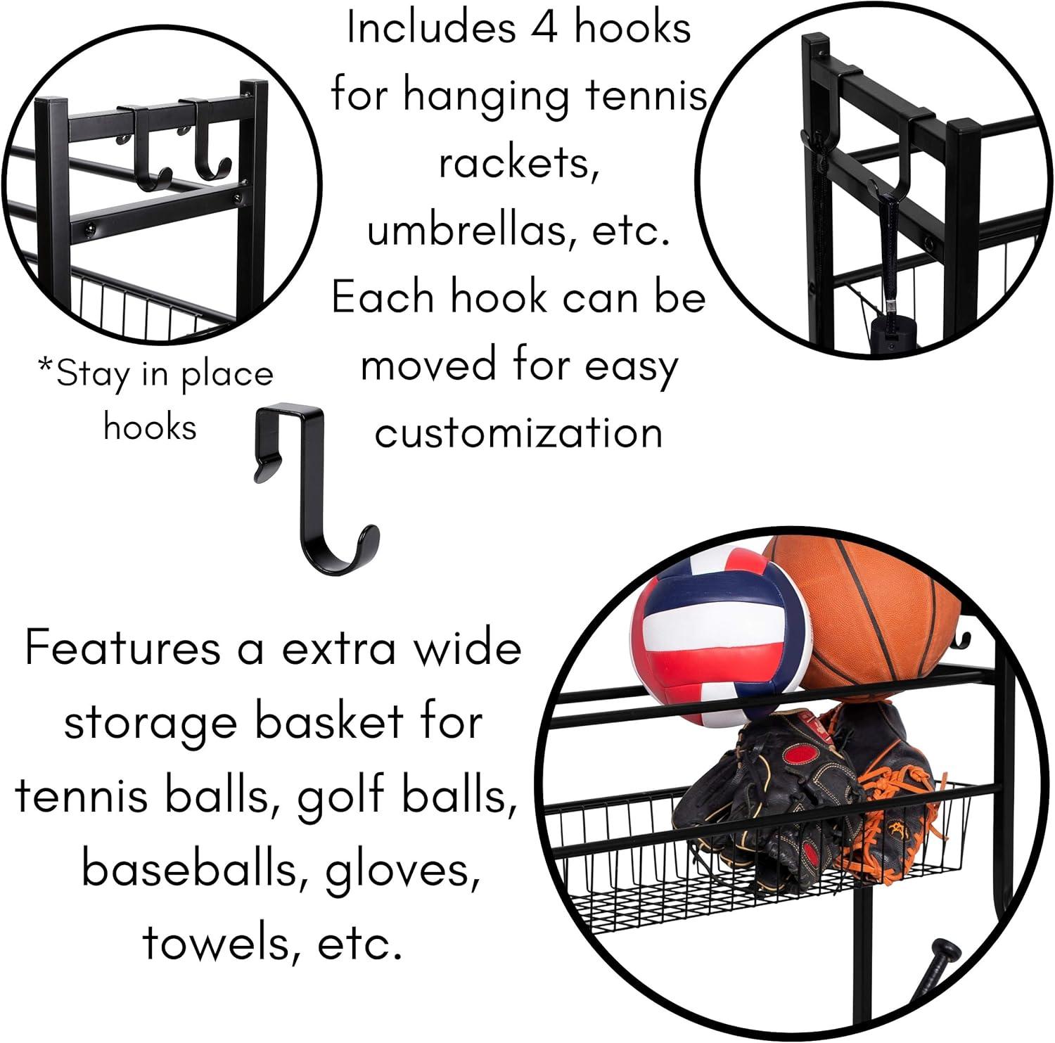 BirdRock Home 11439 Metal Freestanding Multi-Use Sports Rack