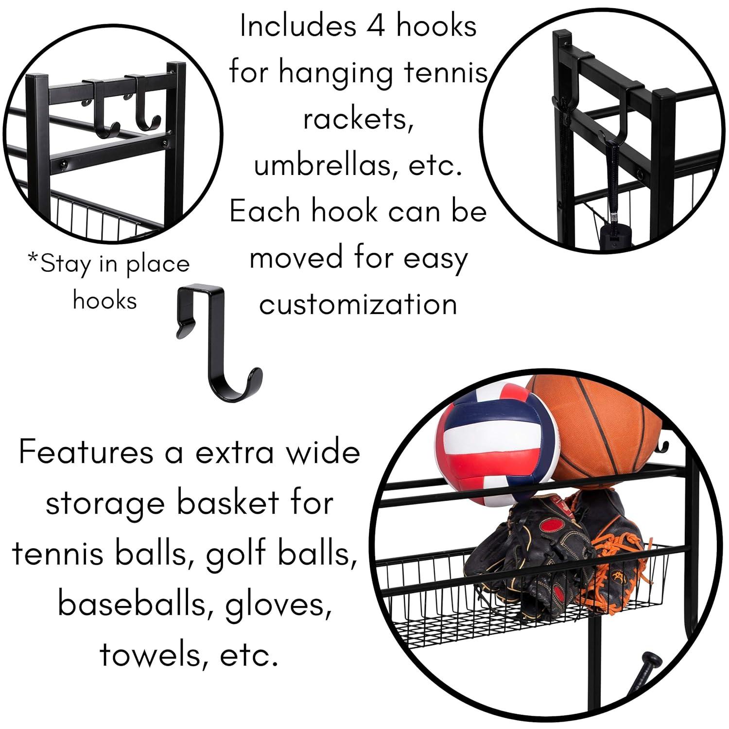 BirdRock Home 11439 Metal Freestanding Multi-Use Sports Rack