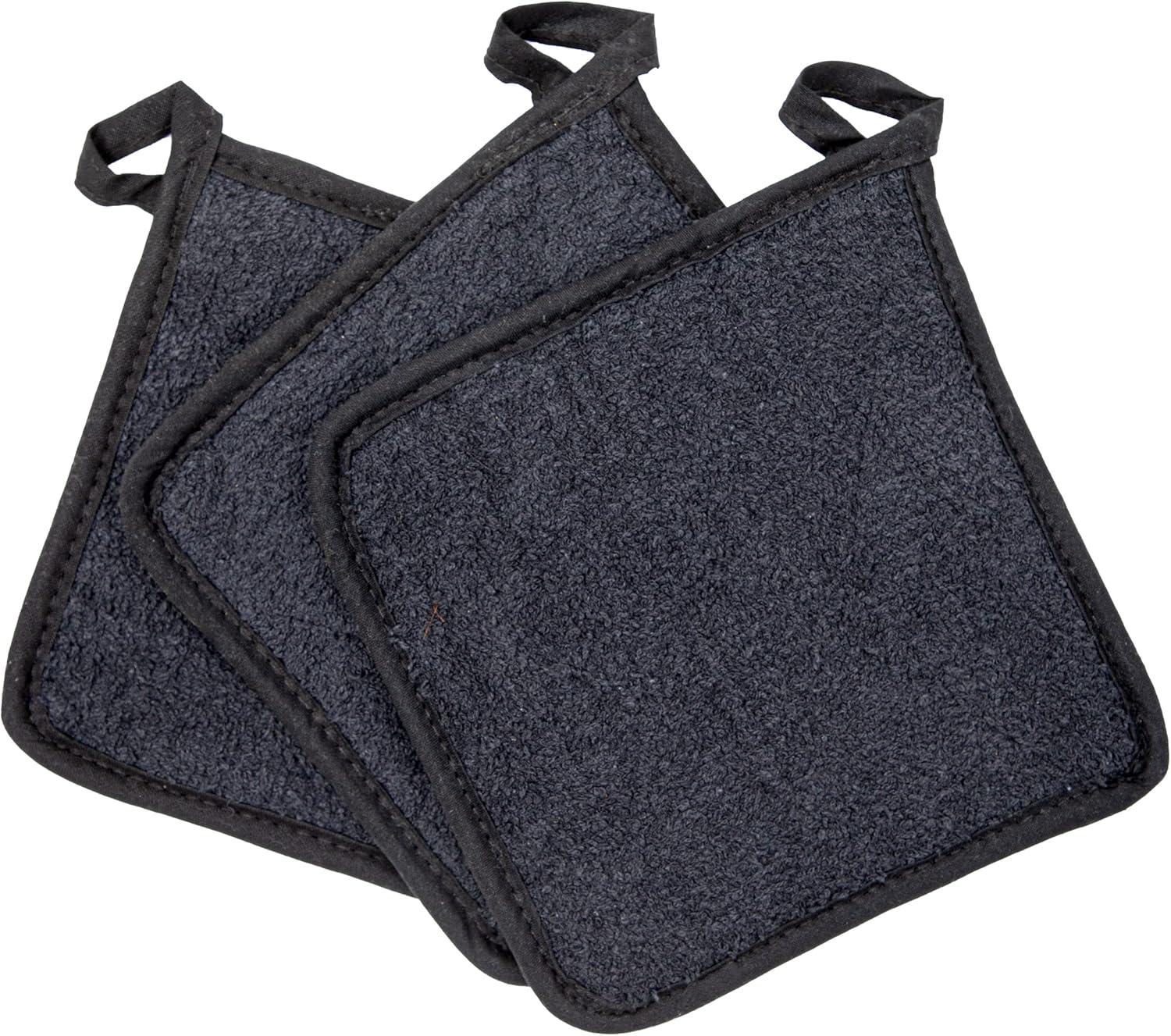 Arkwright Kitchen Potholders (12 Pack), Cotton, 7x7 in., Solid Color Options