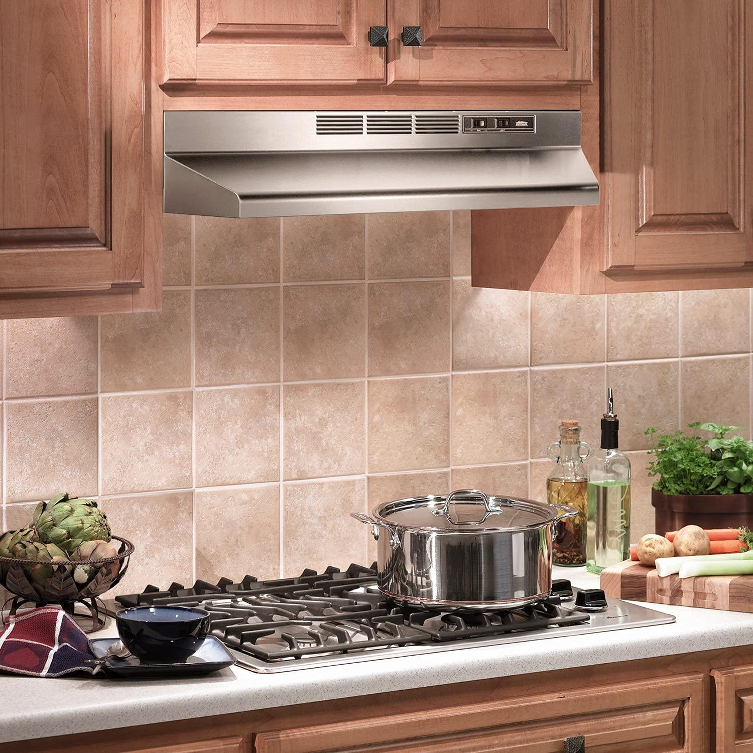 Broan NuTone Broan NuTone 36" Steel 190 CFM Ductless (Non-Vented) Under Cabinet Range Hood with Charcoal Filter 413604