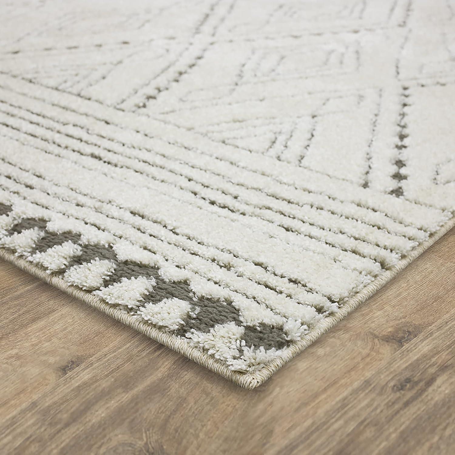 Mohawk Home Vado Geometric Woven Indoor Area Rug, Cream, 4' x 6'