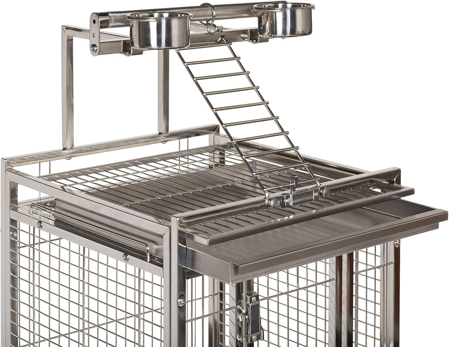 Prevue Pet Products Small Stainless Steel Play Top Bird Cage 3451