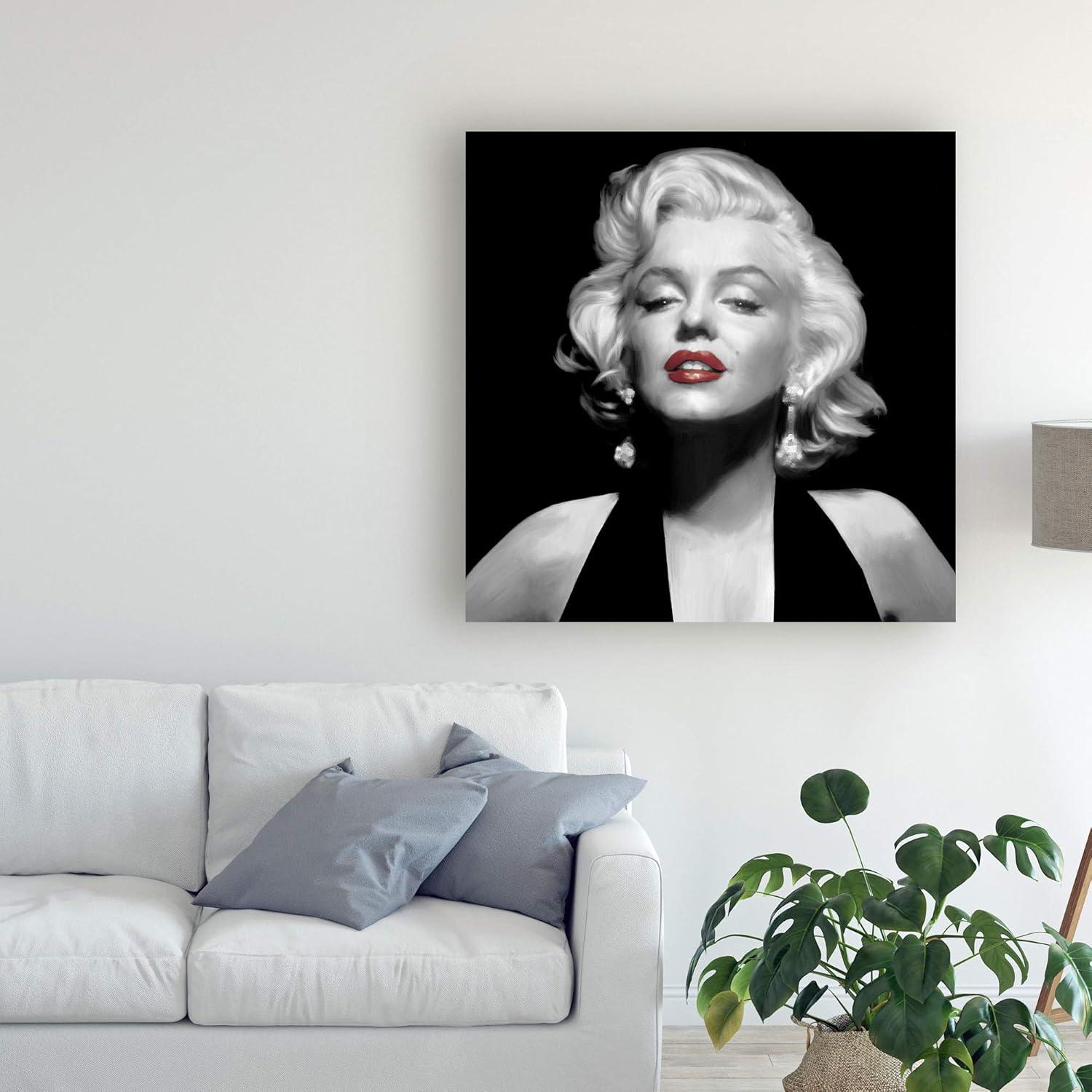 Trademark Fine Art 'Halter Top Marilyn Red Lips' Canvas Art by Chris Consani