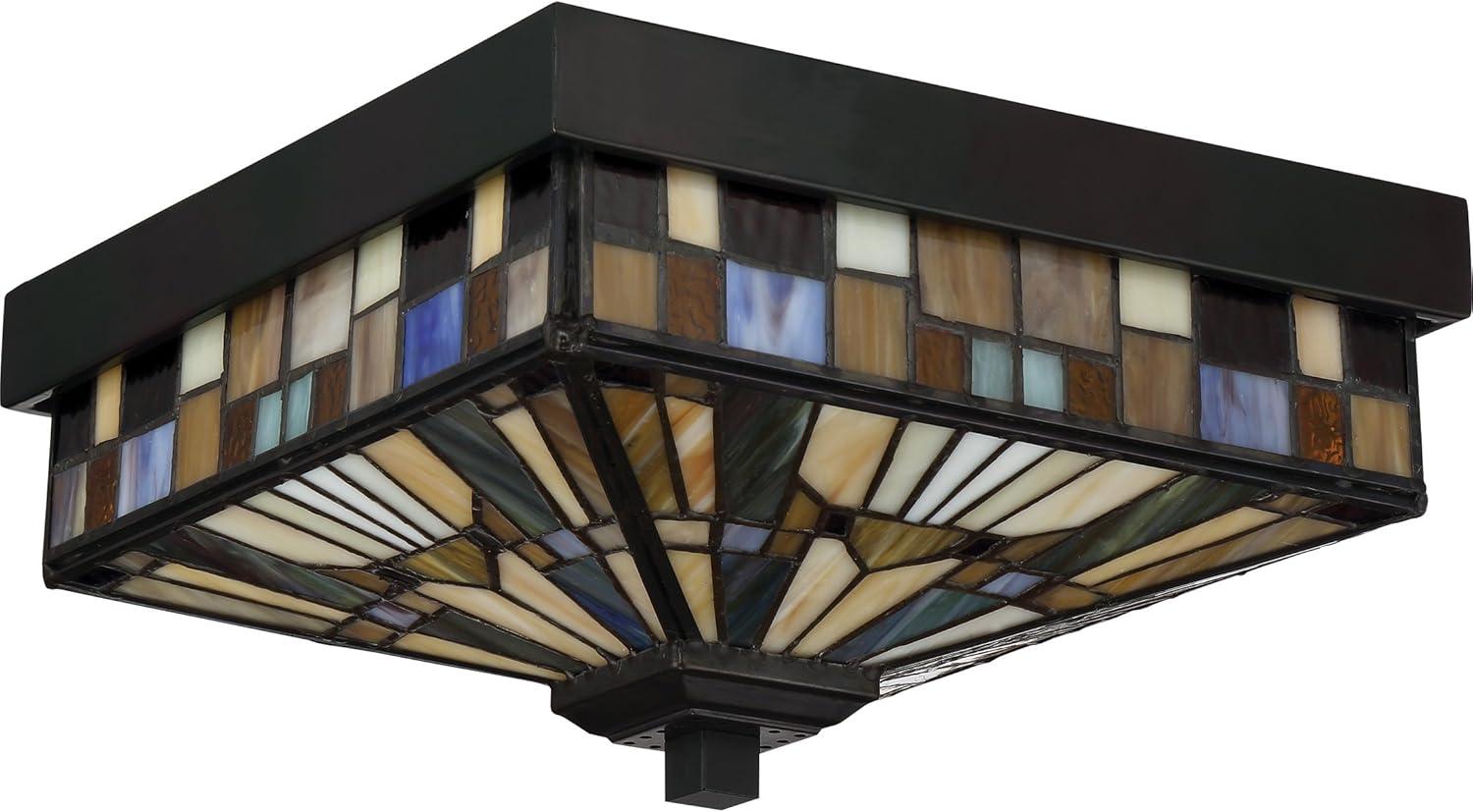 Quoizel Lighting Inglenook 2 - Light Flush Mount in  Valiant Bronze