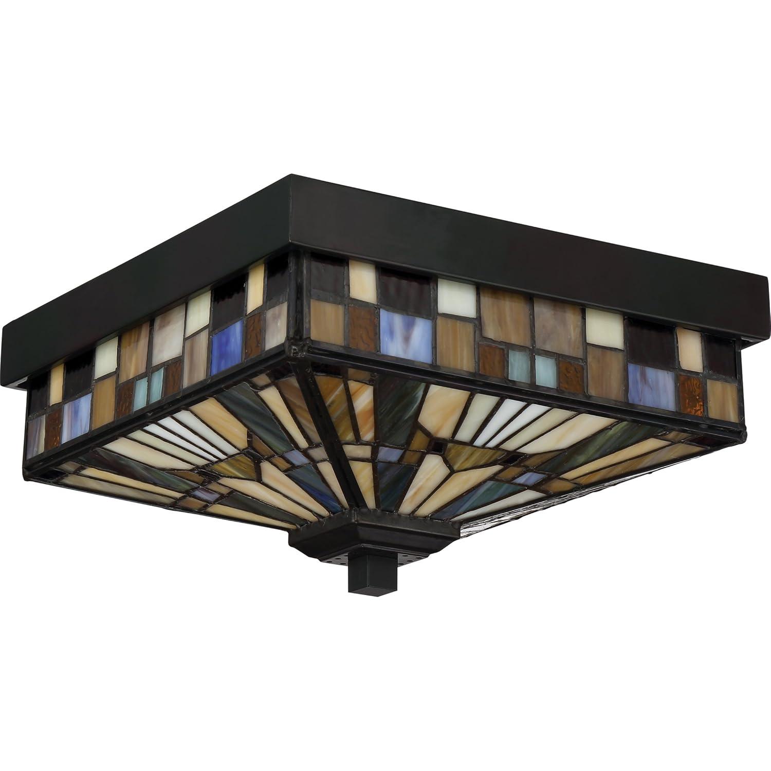 Quoizel Lighting Inglenook 2 - Light Flush Mount in  Valiant Bronze