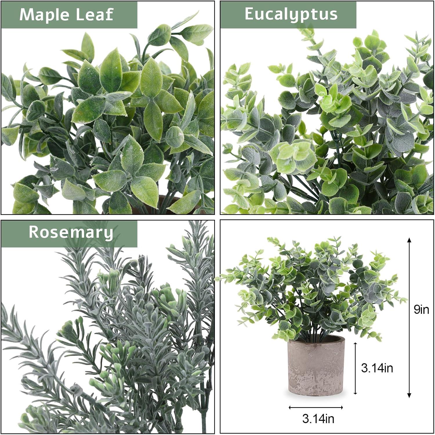 Artificial Plants 3 Pack Mini Fake Hanging with Macrame Plant Hangers Decorative Faux Greenery Decor for Shelves Wall Kitchen Farmhouse Bathroom Home Office